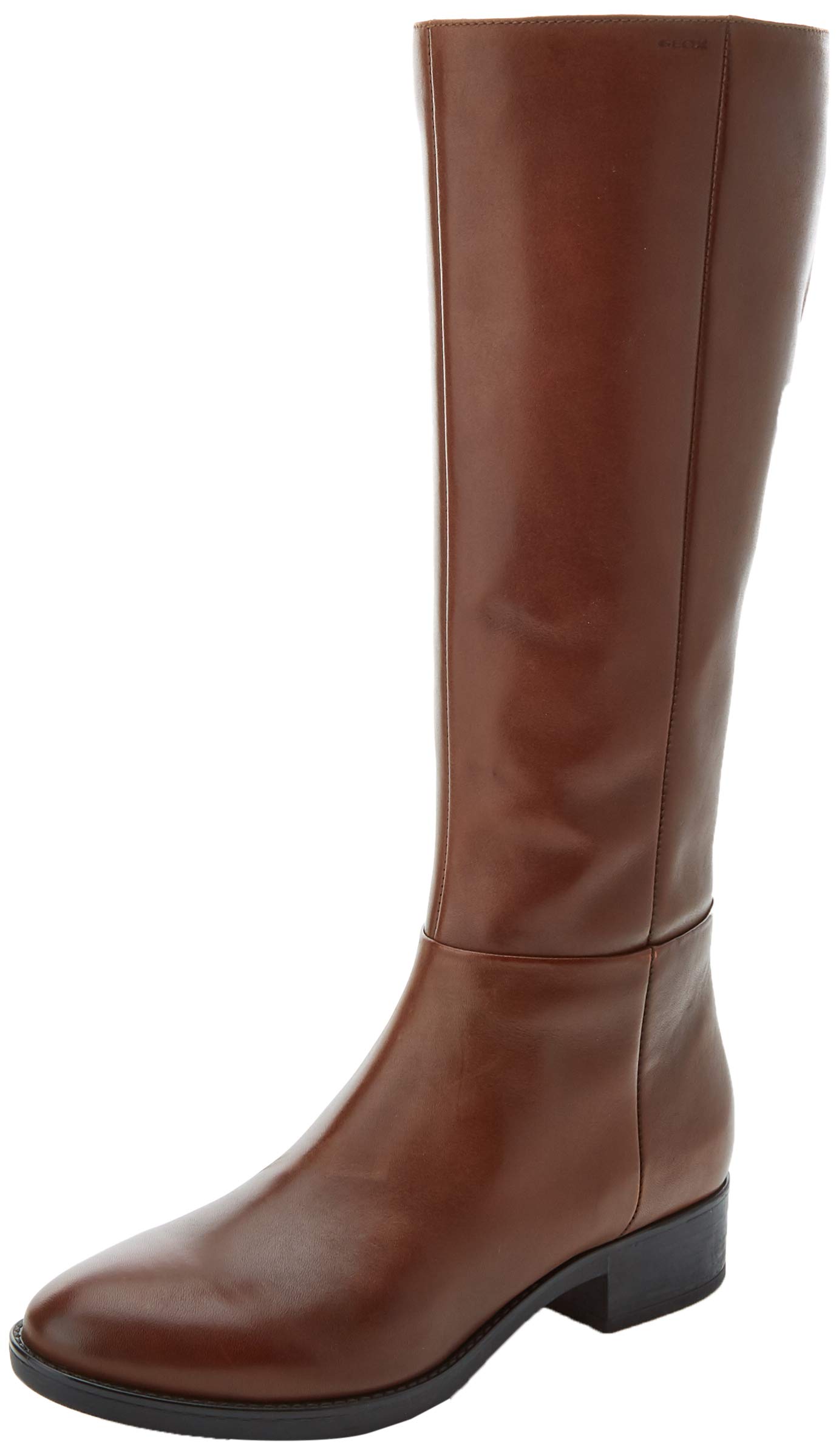 Geox D Felicity Women's Brown Leather Ankle Boots - Comfortable & Stylish for Fall/Winter Fashion, Office & Casual Wear