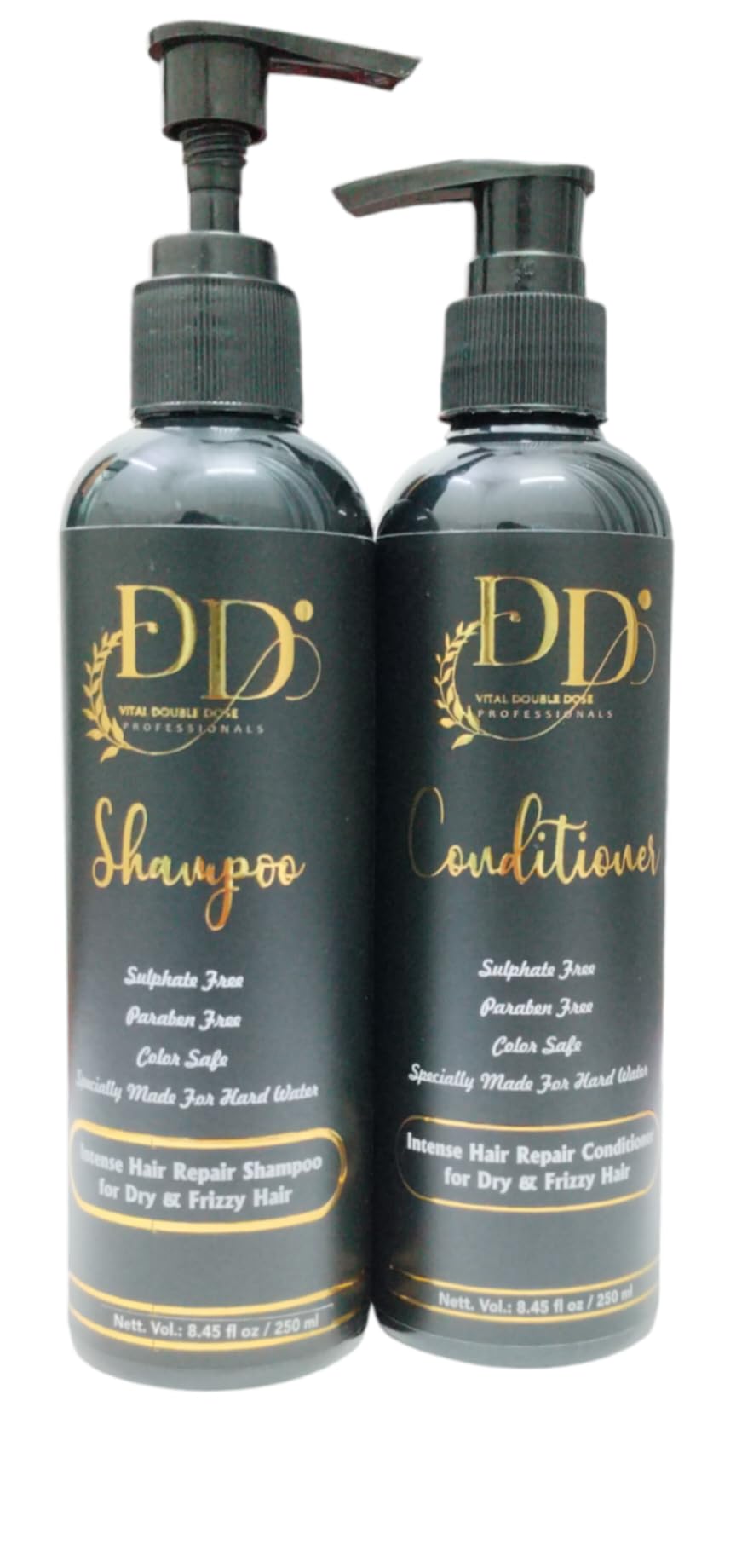 **Sulfate-Free & Paraben-Free Shampoo and Conditioner Set (250ml Each) – Color-Safe, Hard Water Formula for Healthy Hair – Ideal for Dry, Damaged Hair & Daily Use**