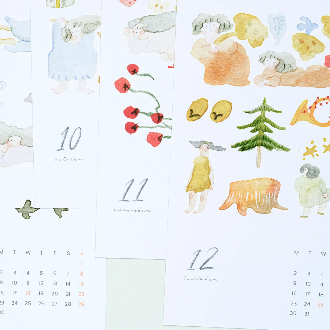 Dodolulu 2024 Monthly Wall Calendar - A4 Size | Perfect for Home, Office & School Organization