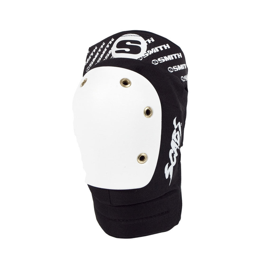 Smith Scabs Elite Knee Pads - Black/White - Protective Gear for Skateboarding, BMX & Extreme Sports