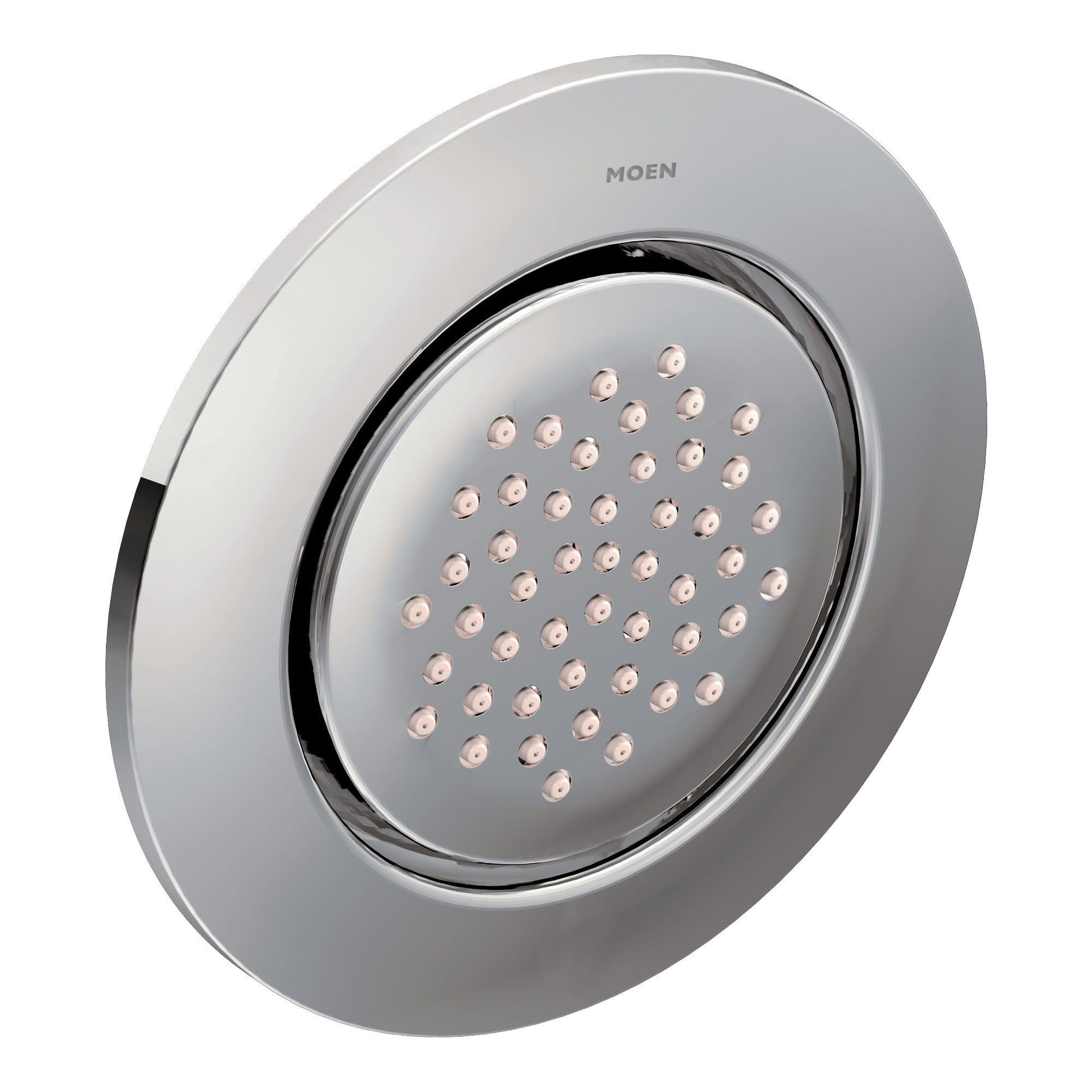 Moen TS1322 Mosaic Round Single-Function Wall Mounted Shower Body Spray with Hydro Jet - Chrome Finish | Shower Massage & Spa Experience | Perfect for Bathroom Renovation & Luxury Home Spa Setup