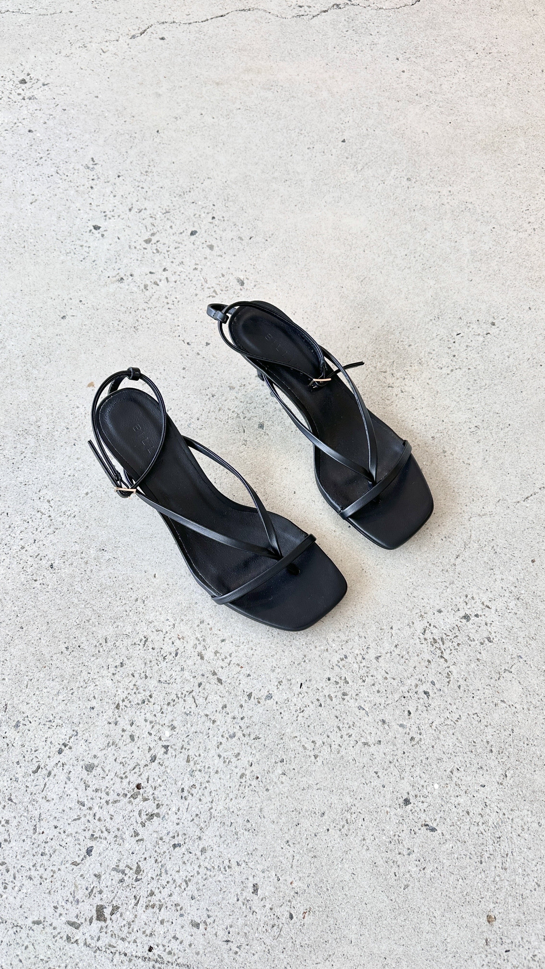 Black Caspian Heel - Stylish Women's High Heels for Parties, Weddings & Evening Events | Comfortable & Fashionable Dress Shoes