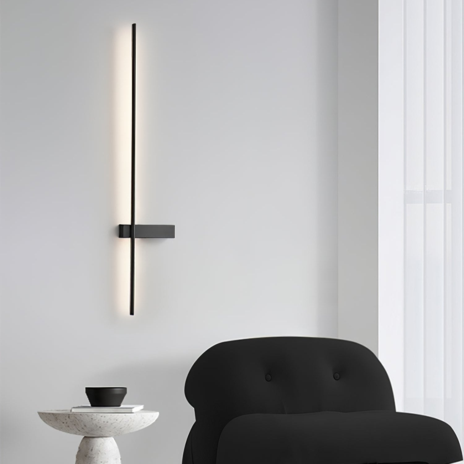 Adeline Linear Sconce Wall Light - Modern LED Wall Mounted Lighting Fixture for Bedroom, Living Room, Hallway - Dimmable Indoor Wall Lamp with Adjustable Arms