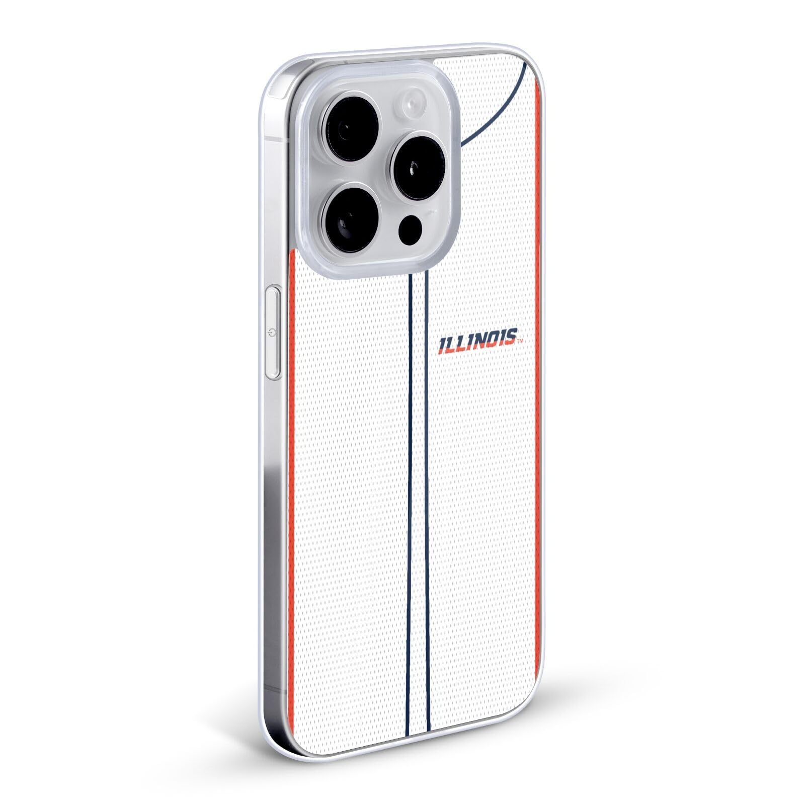 Head Case Designs Officially Licensed University of Illinois U of I Baseball Jersey iPhone 12 Case - Durable Soft Gel Cover for Apple iPhone 12 & 12 Pro - Perfect for Game Day, School Pride & Everyday Protection