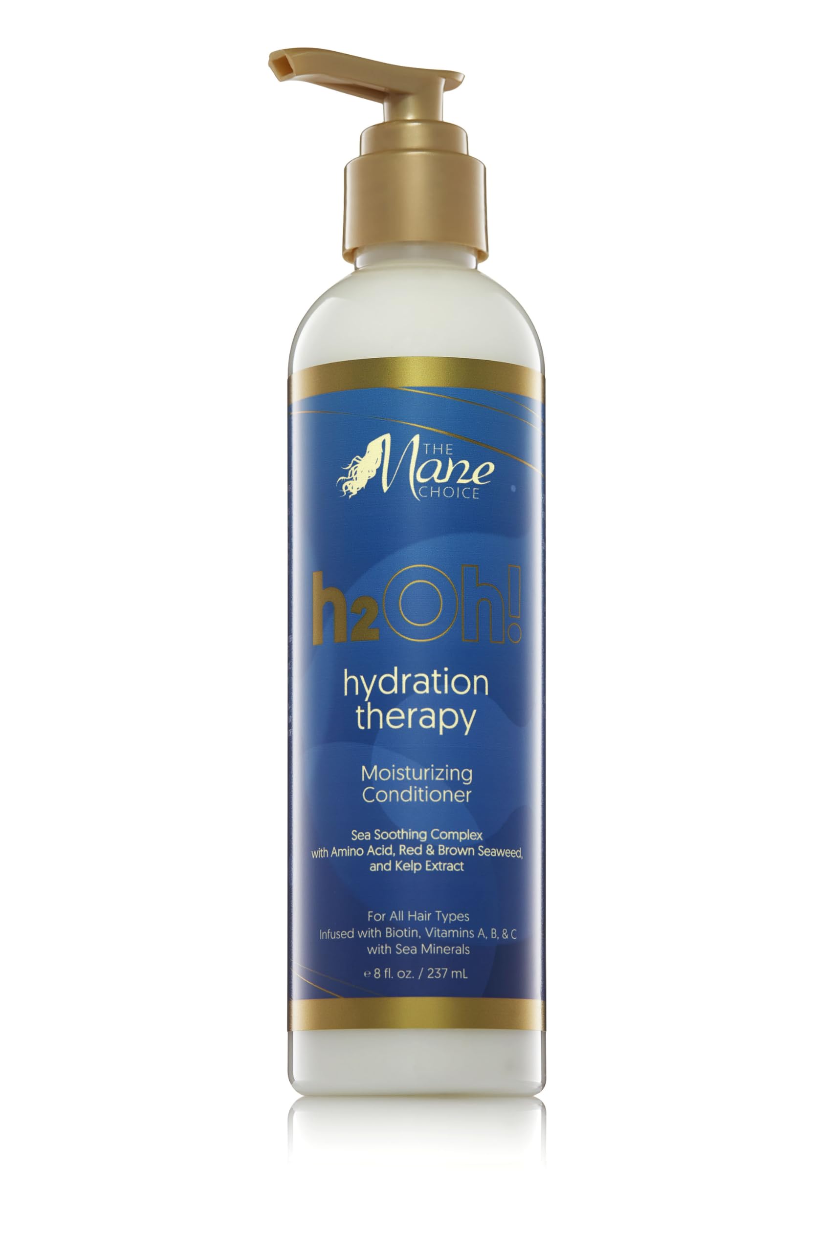 The Mane Choice H2Oh! Hydration Therapy Moisturizing Conditioner 8 Oz - Deep Hydrating Hair Treatment for Dry, Damaged & Curly Hair - Perfect for Daily Use & Post-Wash Care