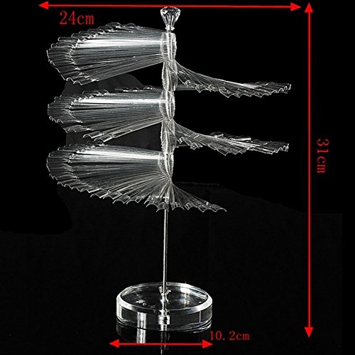 Feadem 120 Pcs Nail Color Display Stand - Spiral Nail Art Chart Holder for Salon & Home Use - Clear Acrylic Nail Polish Organizer for Gel Polish Practice & Professional Nail Showcase