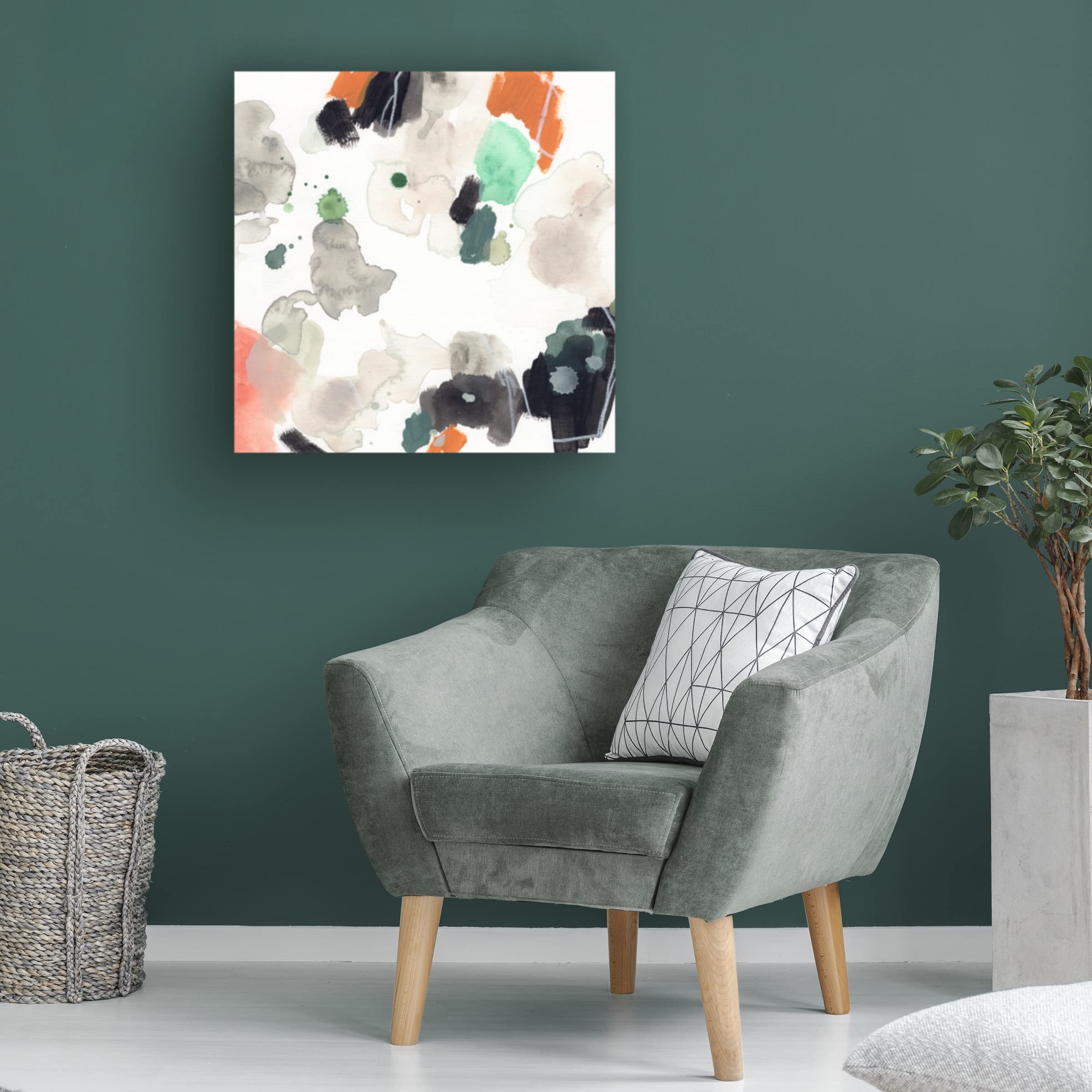 Trademark Fine Art 'Terra Tone II' Abstract Canvas Wall Art by June Erica Vess - Modern Home Decor for Living Room, Bedroom & Office