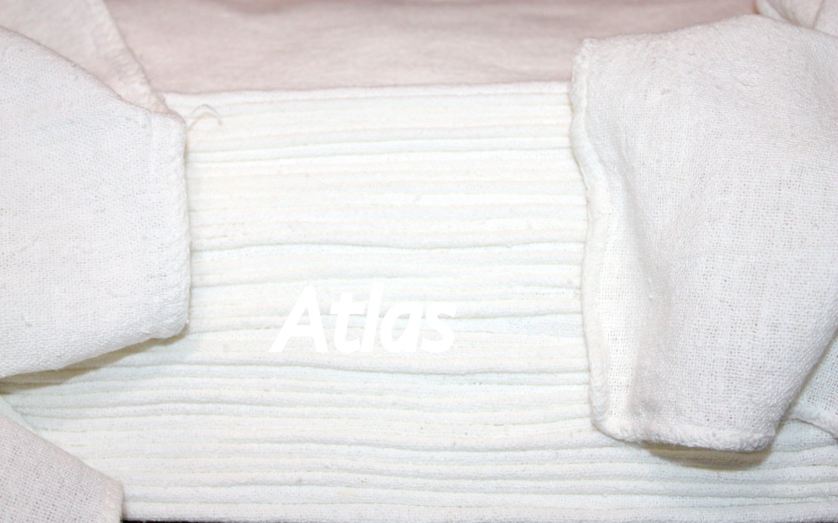 Atlas 1000-Pack Premium White 100% Cotton Shop Towels | Heavy-Duty Industrial Cleaning Rags for Machinery, Tools, Floors & Spills | Absorbent & Reusable for Auto Shops, Garages & Workshops
