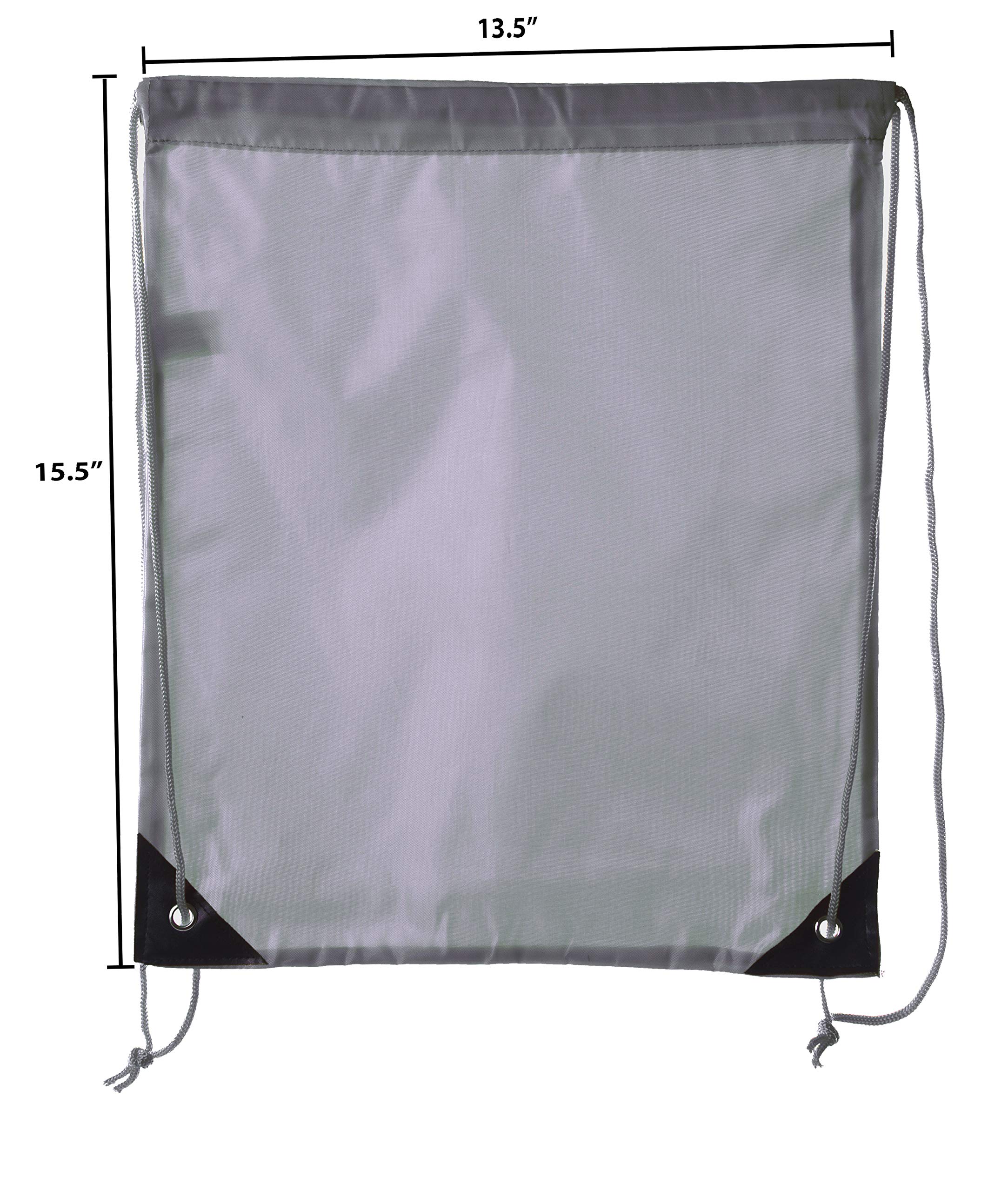 Mato & Hash Drawstring Bulk Bags - 15 Color Options (1PK to 100PK) | Durable Cinch Sacks & Backpack Pull String Bags for Storage, Travel, Gym & Beach Use