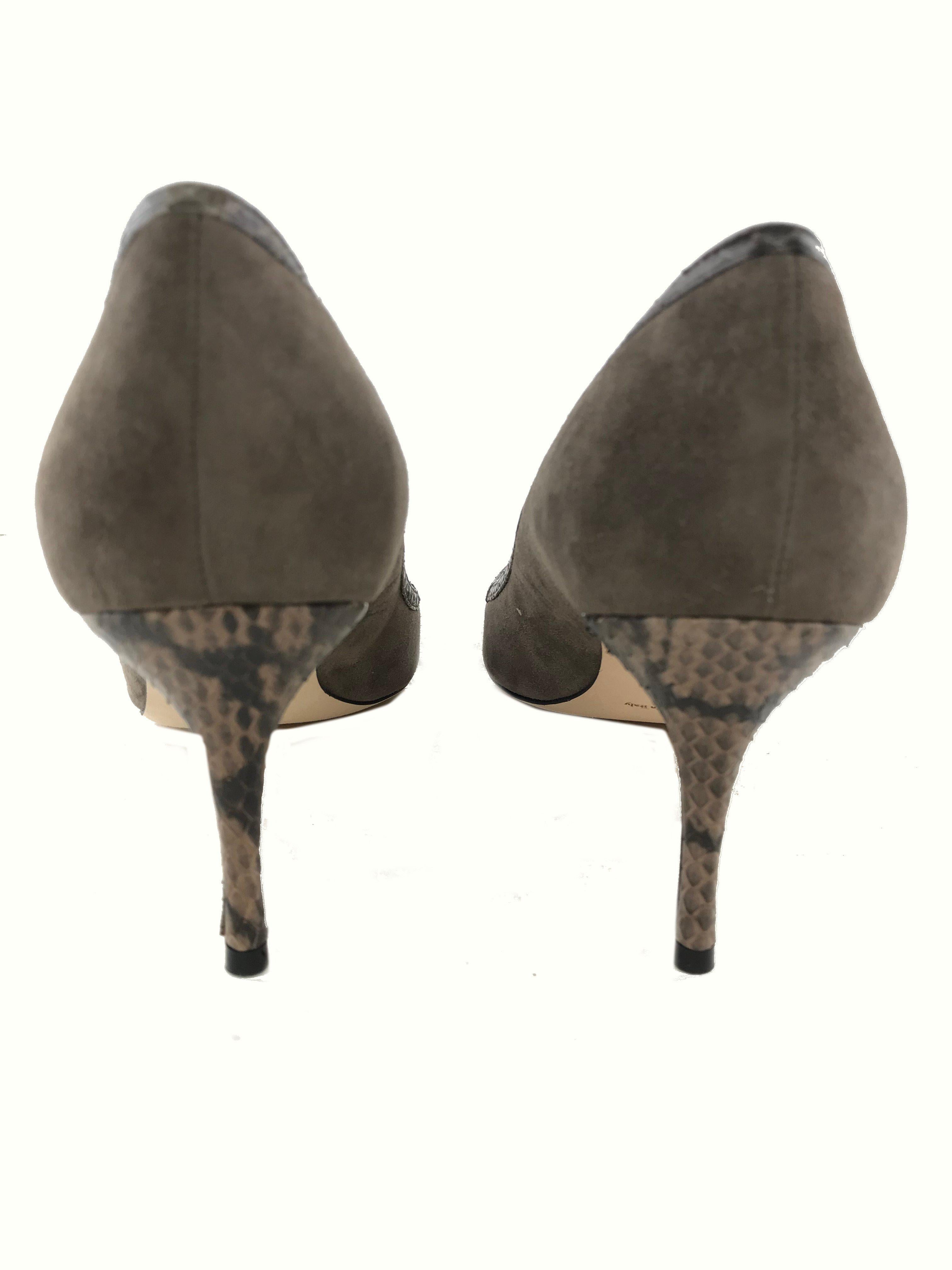 Manolo Blahnik Bottera Pointy Cap Toe Pumps Women's Size 8.5 - Elegant High Heels for Office, Party & Special Occasions