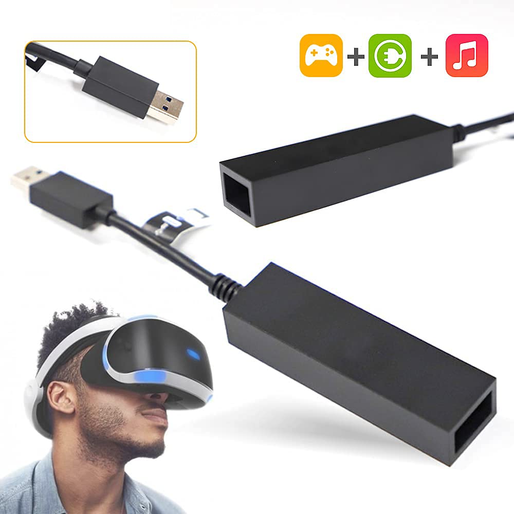 PS5 VR Adapter Cable - Mini Camera USB 3.0 Male to Female Converter for PlayStation VR to PS5 Connection | Compatible with PS5 & PS4 Virtual Reality Headsets | Enhance Your Gaming Experience with Seamless VR Setup for Immersive Console Gaming