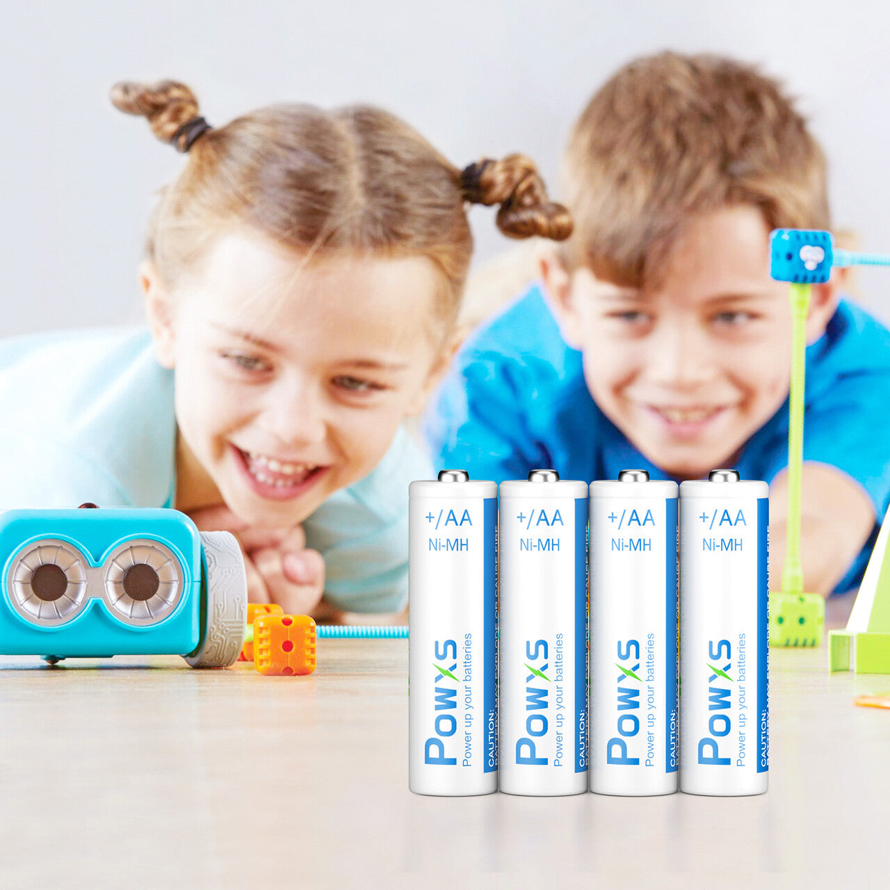 POWXS AA NiMH Rechargeable Batteries 2000mAh - High Capacity Long Lasting Power for Cameras, Toys, Flashlights & Electronics