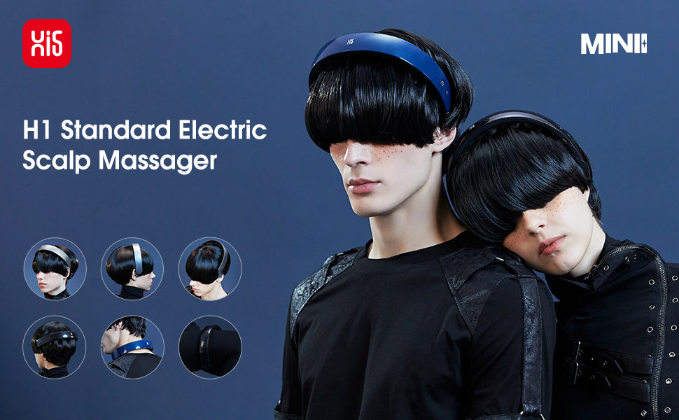 Electric Scalp Massager with 11 Vibrating Nodes - Deep Relaxation & Stress Relief - Hair Growth Stimulator for Men & Women - Perfect for Home, Office & Travel Use