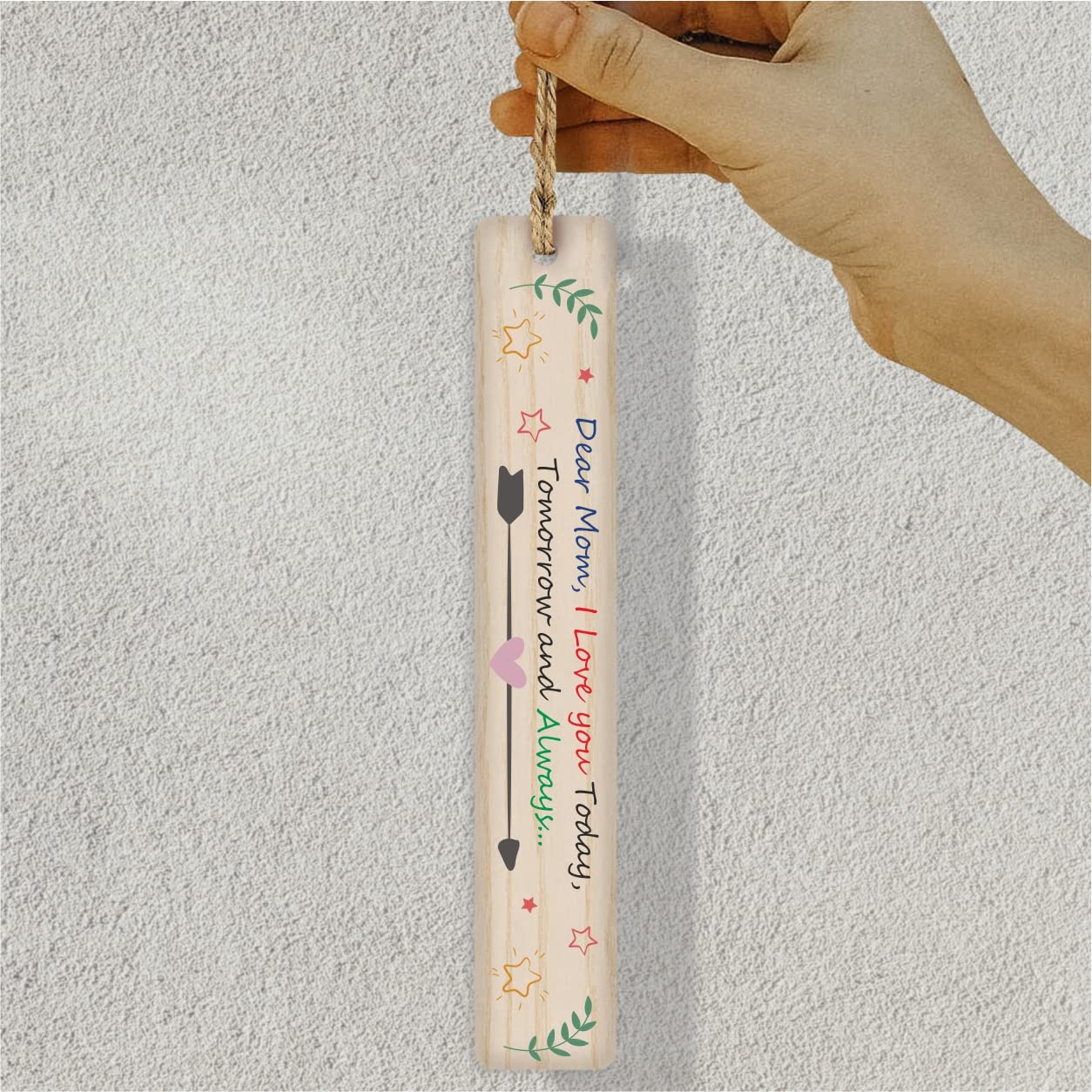 Personalized Wooden Bookmark for Mom - 