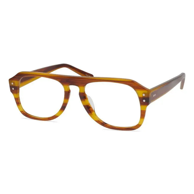 Aimee 9539 Men's Full Rim Square Browline Acetate Eyeglasses - Stylish & Durable Frames for Work, Reading & Everyday Wear