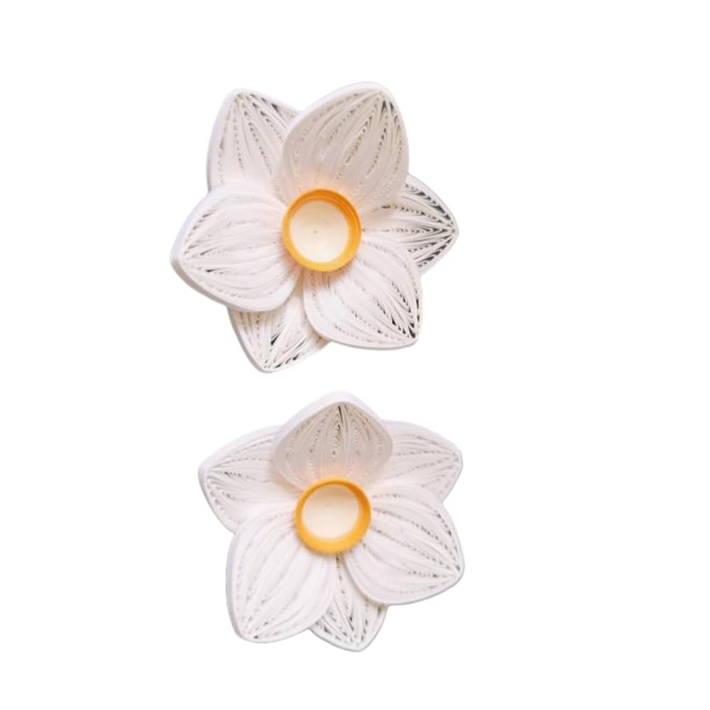 Premium White Quilling Paper Strips - 5mm (0.2inch) Width for Paper Filigree & Scrolling Crafts - Pure White Quilling Strip Roll for DIY Greeting Cards, Home Decor & Gift Wrapping (Pack of 4)