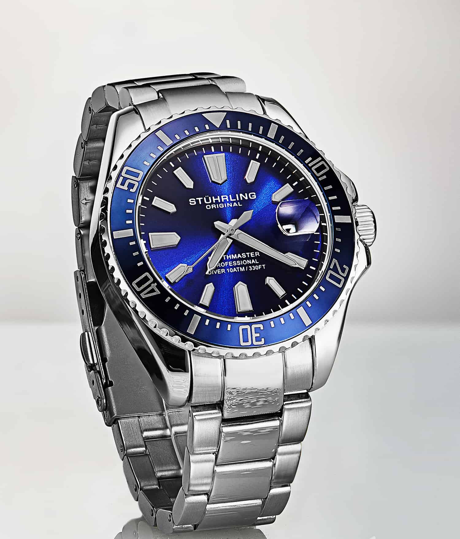 Depthmaster 3950A 42mm Quartz Diver Watch - Waterproof Luxury Dive Watch for Men - Perfect for Scuba Diving, Swimming & Outdoor Adventures