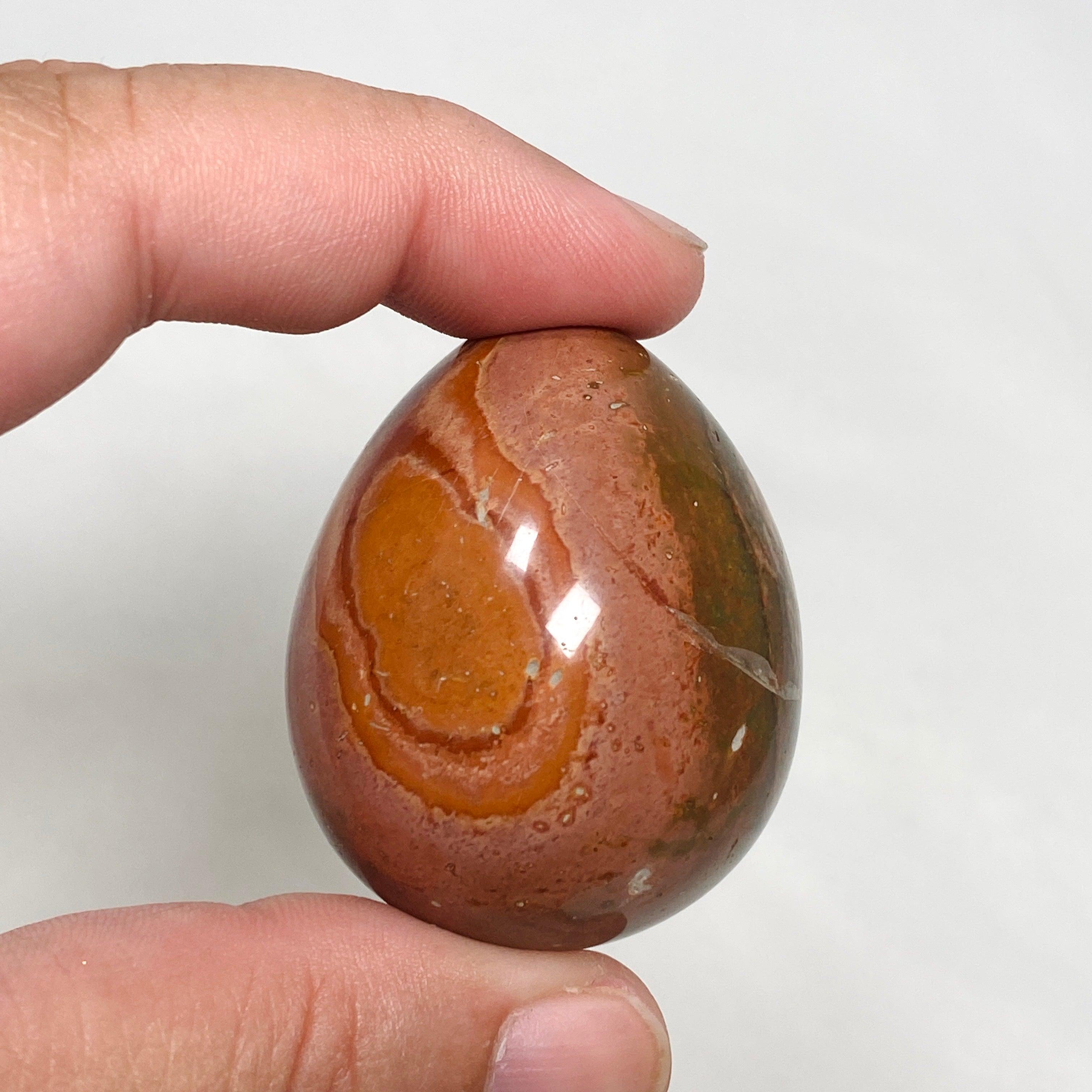 Polychrome Jasper Egg PJE 01 - Natural Healing Stone for Meditation, Home Decor & Crystal Collection | Perfect for Yoga, Reiki & Spiritual Gifts