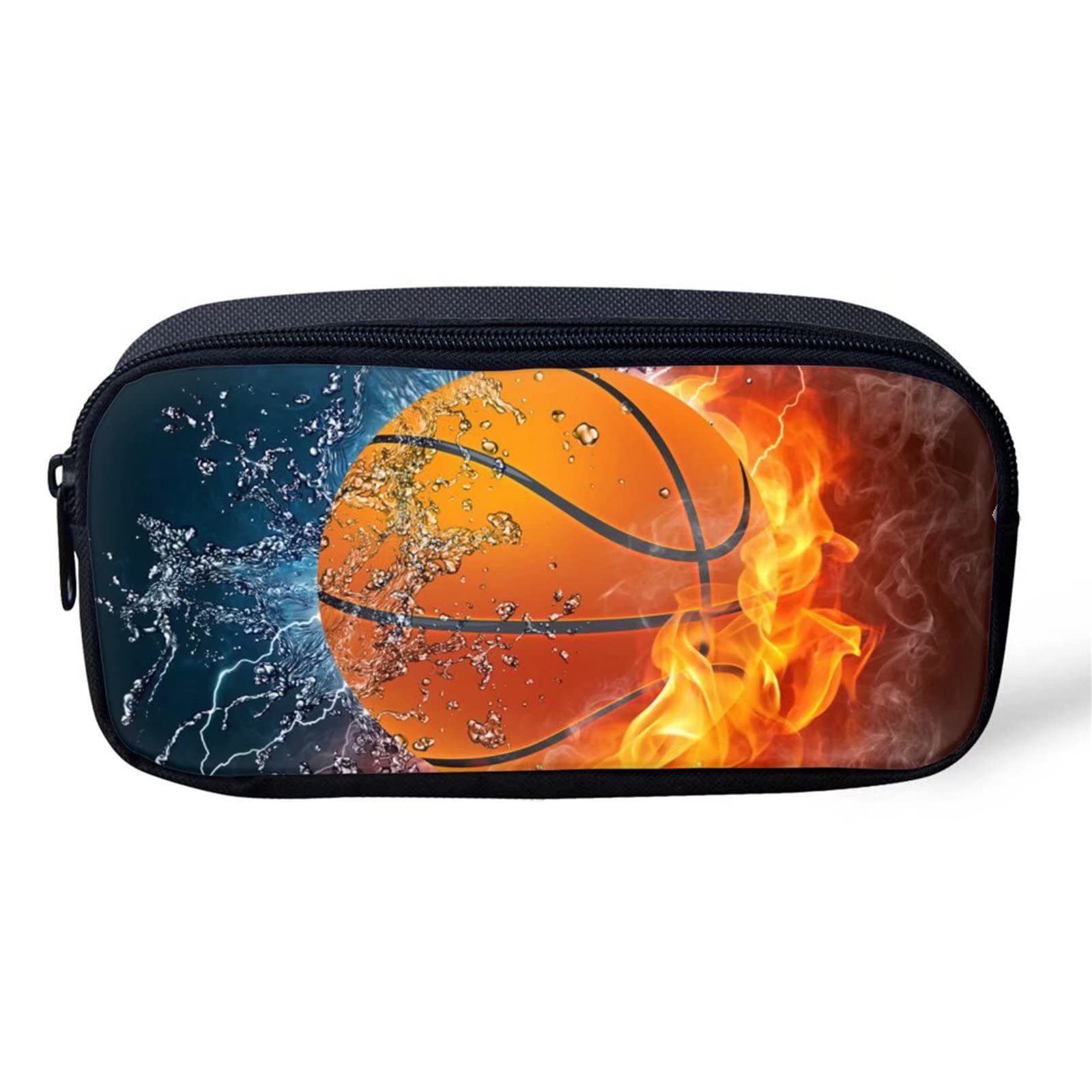 Cool Pencil Case for Teens - School & Office Supplies Organizer for Boys & Girls (Basketball Design)