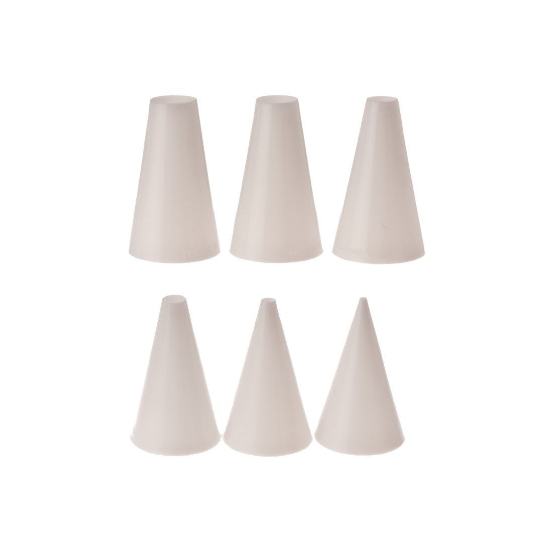 **Appetito Piping Nozzle Set of 6 - Premium Plain Cake Decorating Tips for Baking, Cupcakes & Cookies - Perfect for Home Bakers & Professional Chefs**