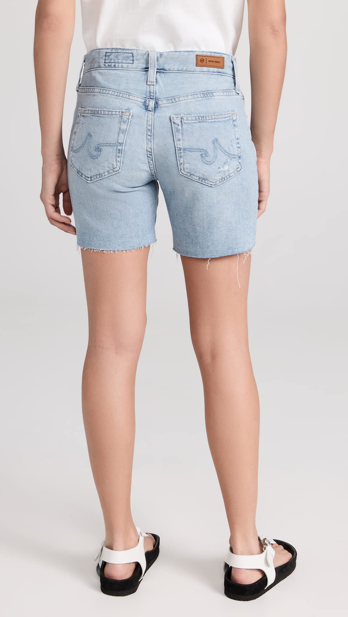 AG Adriano Goldschmied Women's High-Rise Stretch Denim Shorts | Comfortable & Stylish Summer Shorts for Casual Wear, Beach & Outings