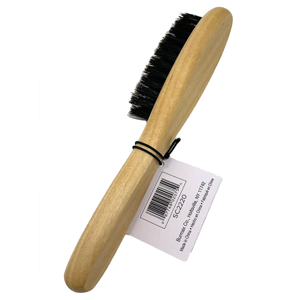 Scalpmaster 100% Boar Bristle Beard Brush & Hair Brush 2-Pack - Natural Wooden Handle for Men's Grooming, Styling & Detangling - Perfect for Beard Care, Hair Shine & Scalp Massage at Home or Travel