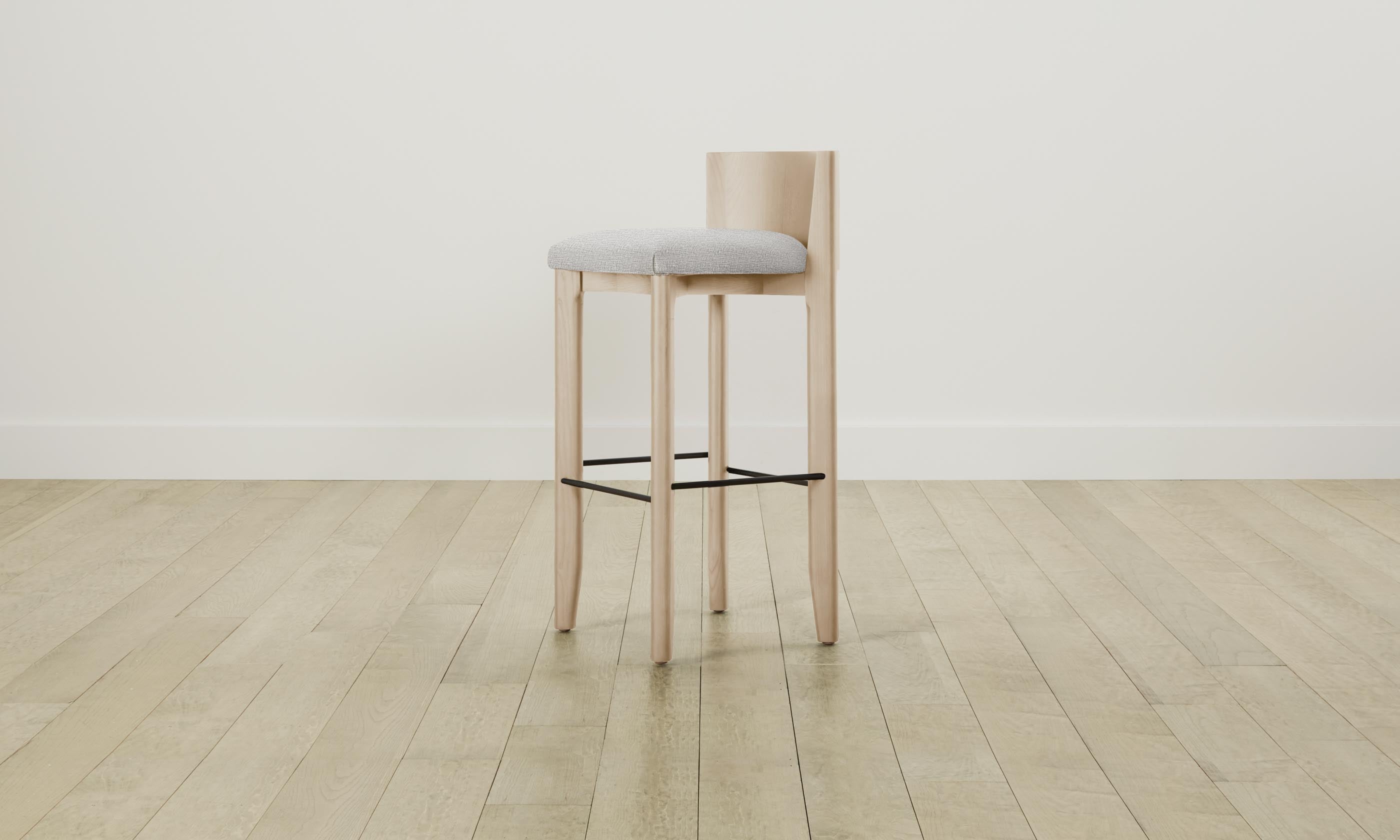 Premium Delancey Bar & Counter Stool - Comfortable Woven Chenille Upholstery with Durable Steel Frame - Perfect for Kitchen Islands, Breakfast Bars & Home Bars