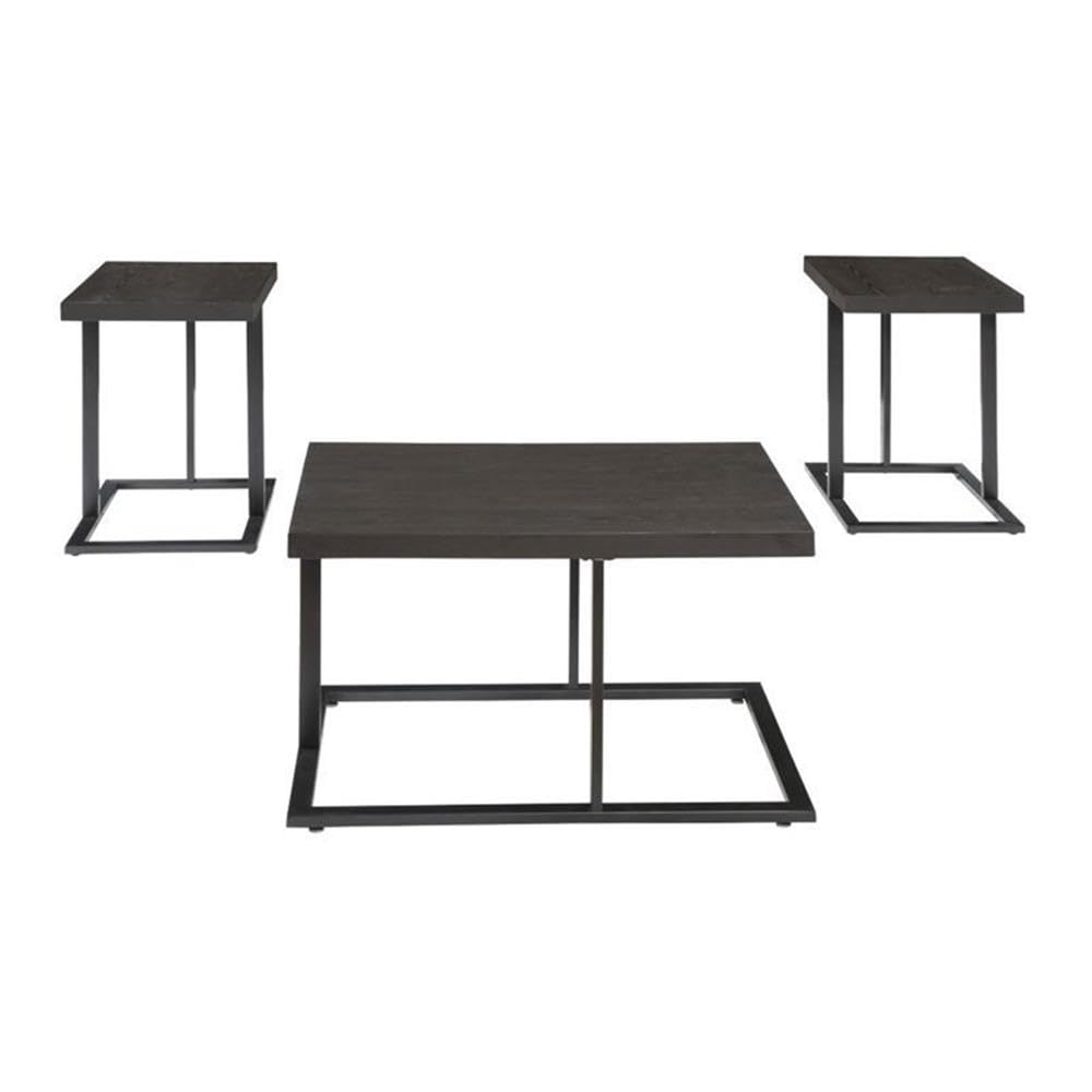 BOWERY HILL 3-Piece Bronze Coffee Table Set - Modern Living Room Furniture for Small Spaces, Home Decor, and Entertaining Guests