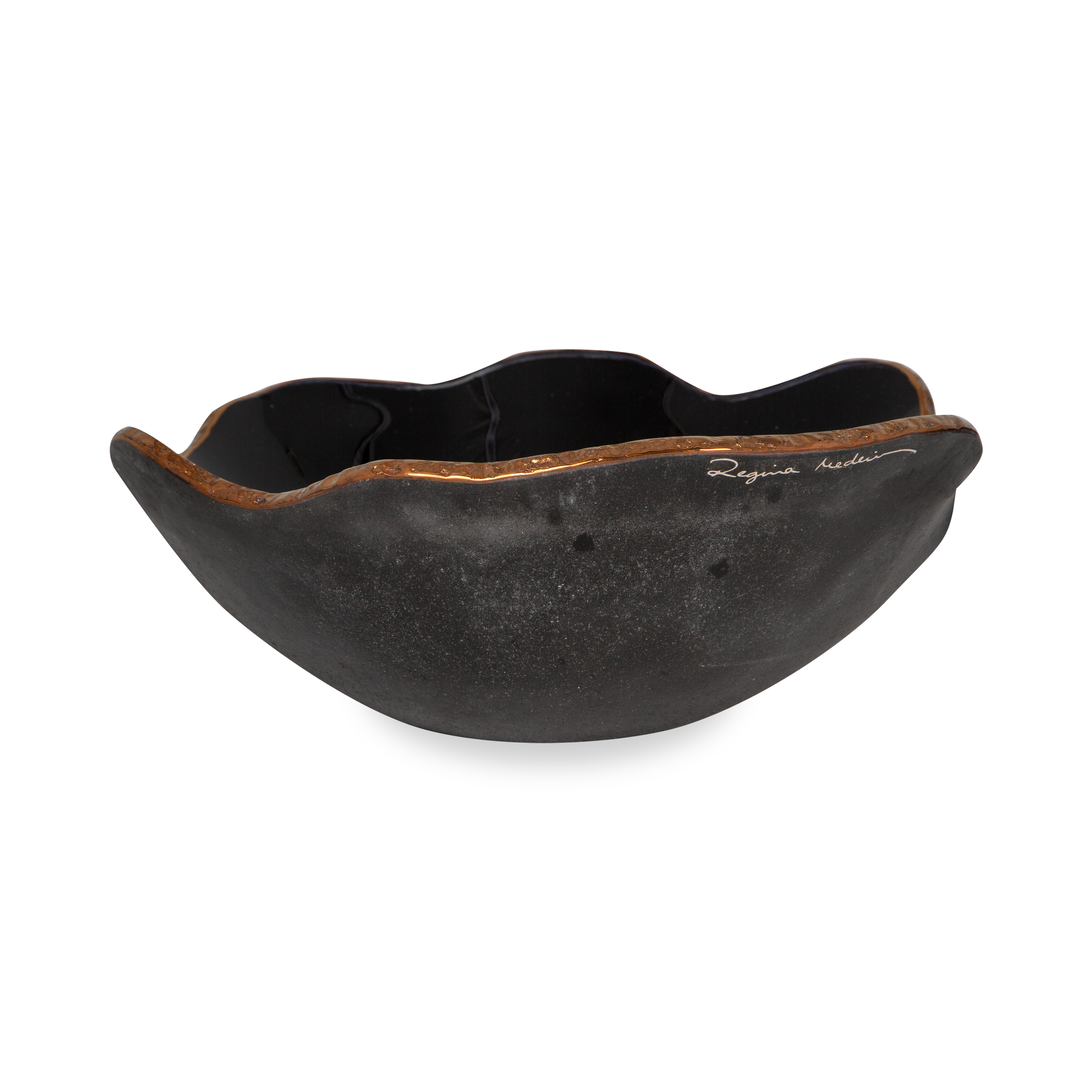 Black Woven Basket Bowl - Handmade Natural Fiber Storage & Serving Bowl for Fruits, Bread, Home Decor & Kitchen Organization