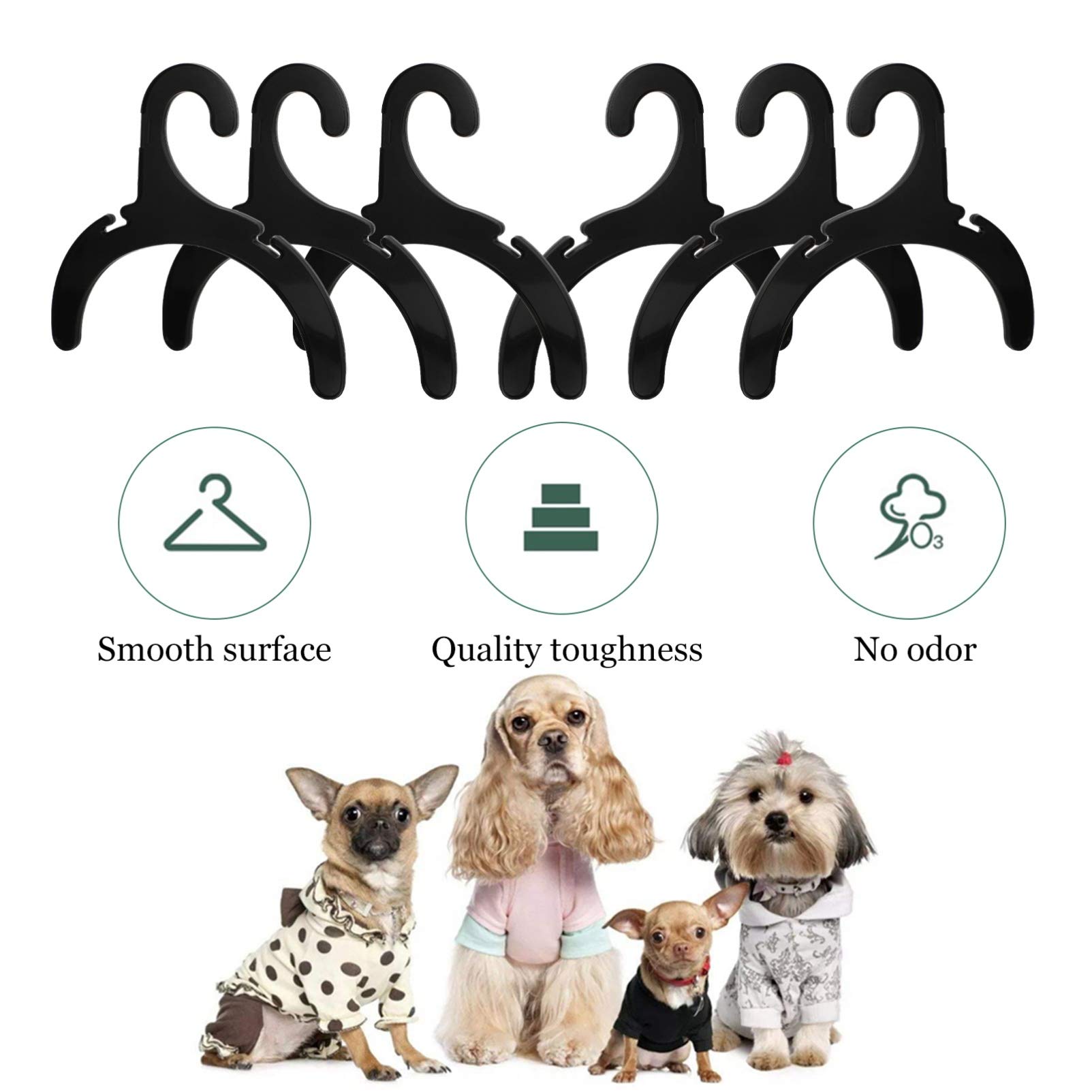 24-Piece Pet Clothes Hanger Set - Durable Dog & Cat Apparel Organizer Rack for Wardrobe Storage - Perfect for Pet Costumes, Sweaters & Accessories Organization