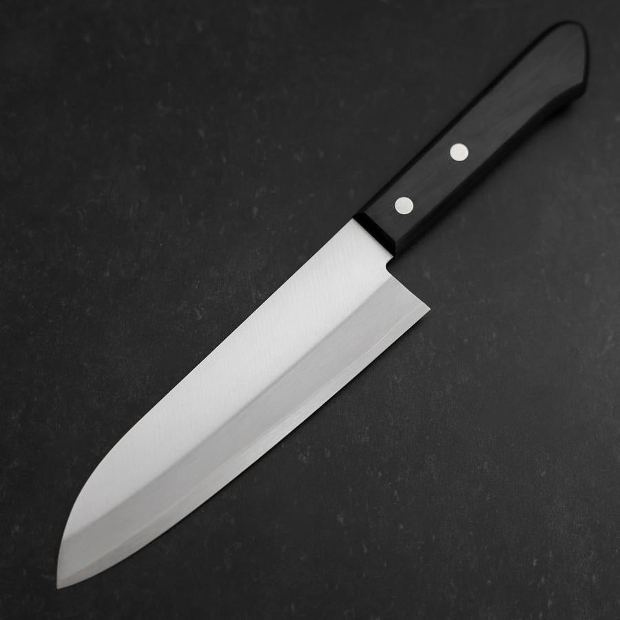 Premium Santoku Knife 165mm - Japanese Blue Steel #2 with Polished Western Handle - Ideal for Slicing, Dicing & Precision Cooking