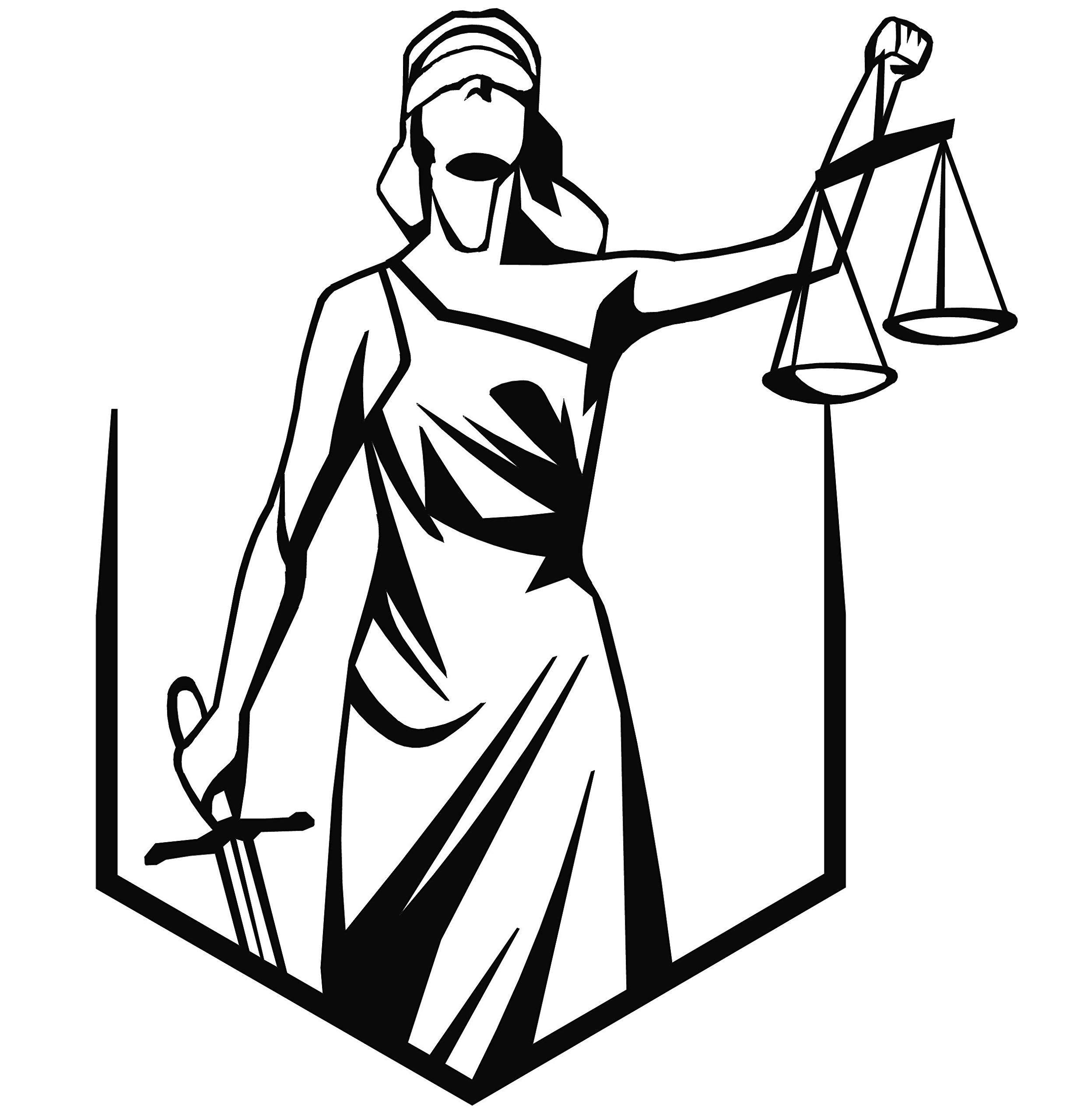 Lady Justice Themis-II Metal Wall Art - Unique Lawyer Office Gift, Law Theme Decor, Metal Poster for Home & Office - Perfect for Courtrooms, Law Firms, and Legal Enthusiasts