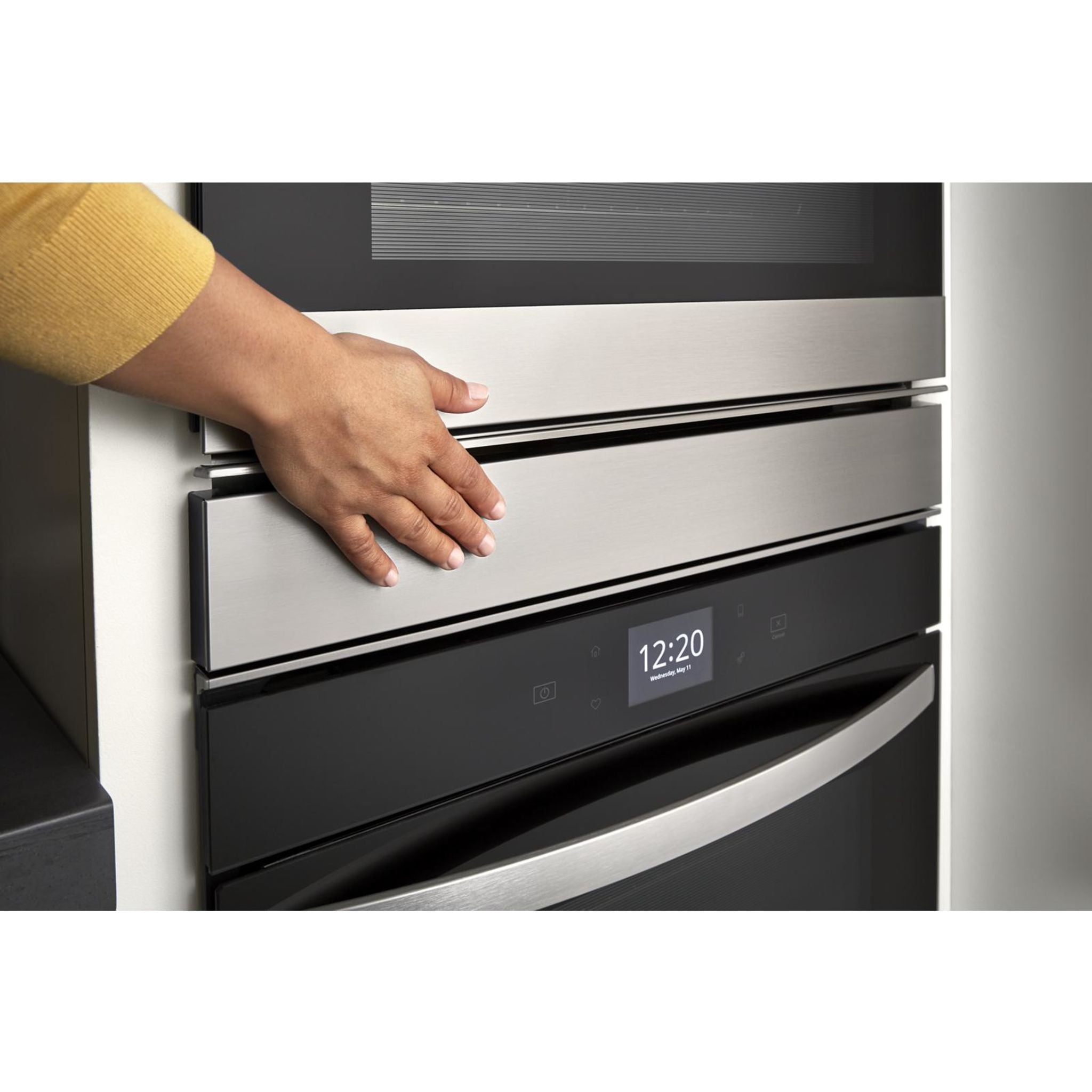Whirlpool 24 Inch Double Wall Oven with Fingerprint Resistant Stainless Steel (Model WOD52ES4MZ) - Perfect for Modern Kitchens, Baking, and Family Cooking