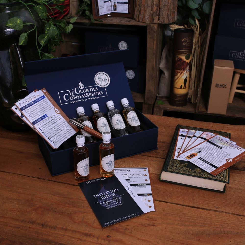 Premium Rum Tasting Gift Set - 6 x 40ml Mini Bottles - Perfect for Beginners & Enthusiasts - Ideal Solo or Duo Experience - Luxury Gift Box for Men - Great for Parties, Date Nights & Special Occasions