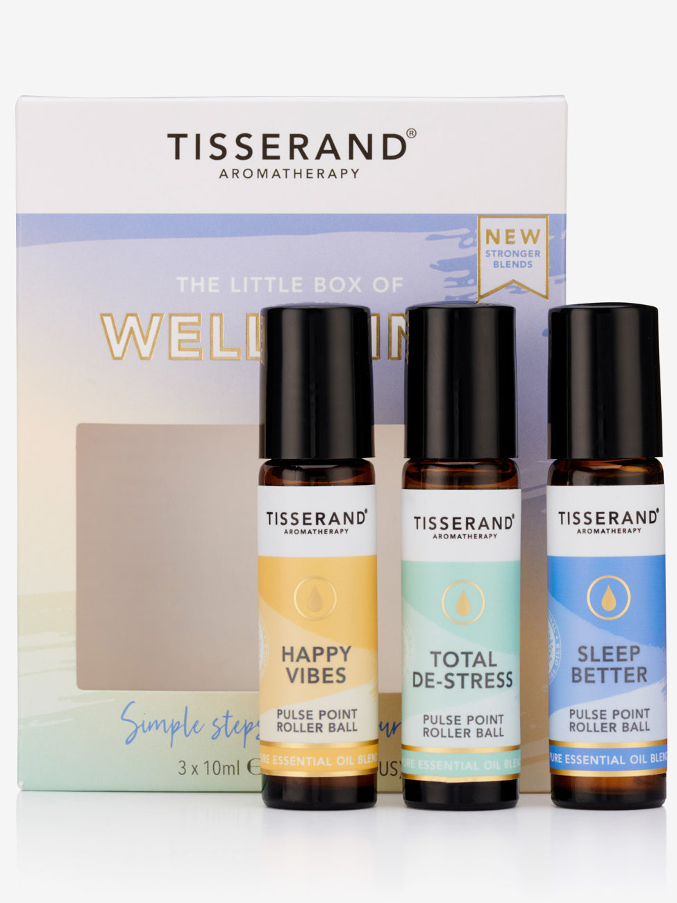 Tisserand The Little Box of Wellbeing - Essential Oil Gift Set for Relaxation, Stress Relief & Aromatherapy - Perfect for Home, Spa & Self-Care Rituals
