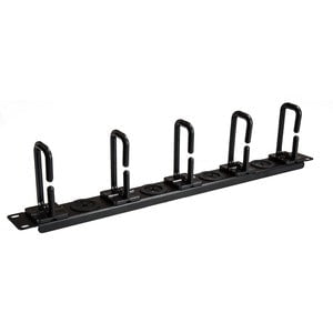 1U Server Rack Cable Management Panel - Organize Network & KVM Cables for Data Center, Server Room, and Home Office Rack Setup