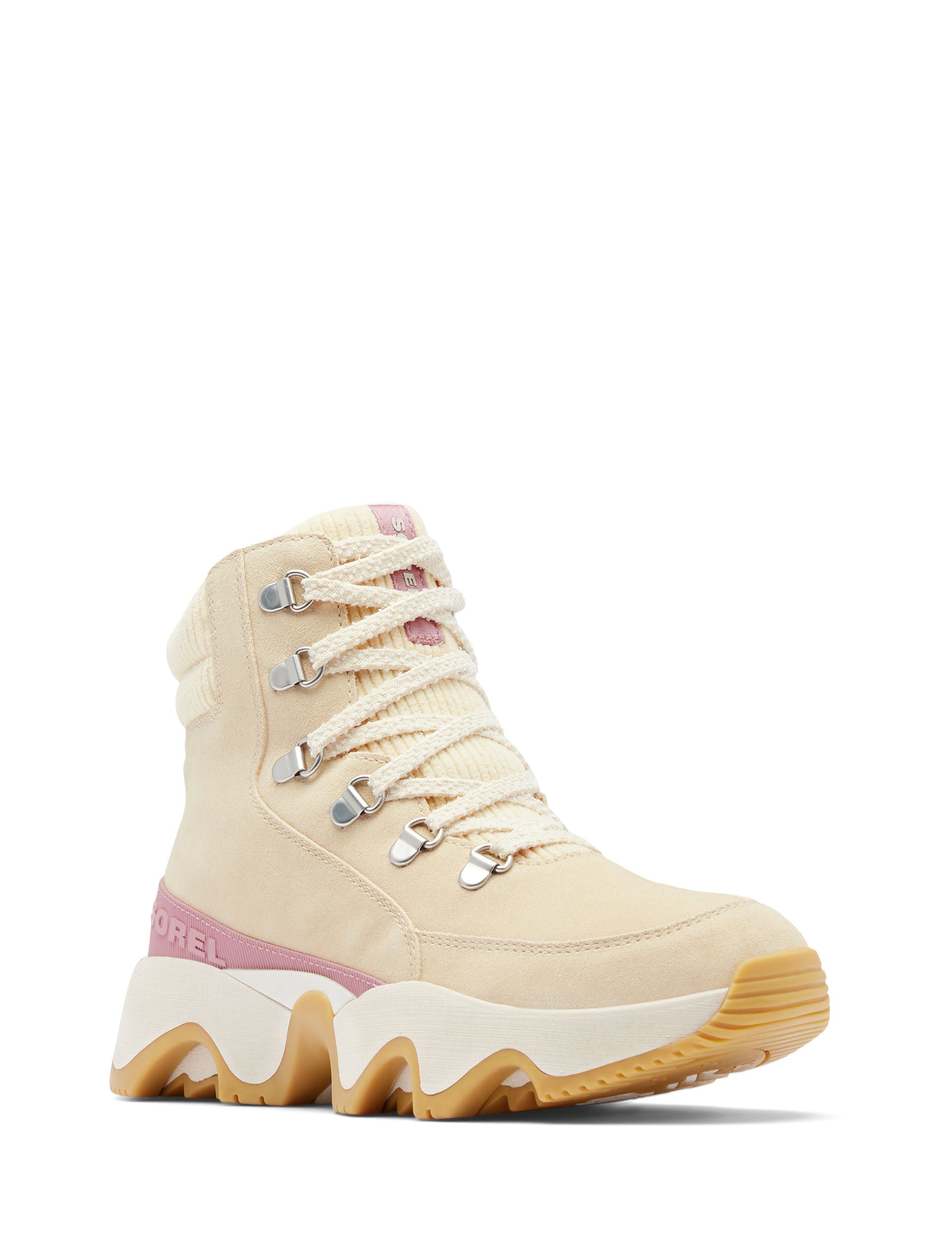 Kinetic Impact Conquest Plus Waterproof Sneaker Boots for Men & Women - Lightweight Hiking Shoes with Traction, Honey White/Dazed Mauve - Perfect for Outdoor Adventures, Trail Running & Winter Walking