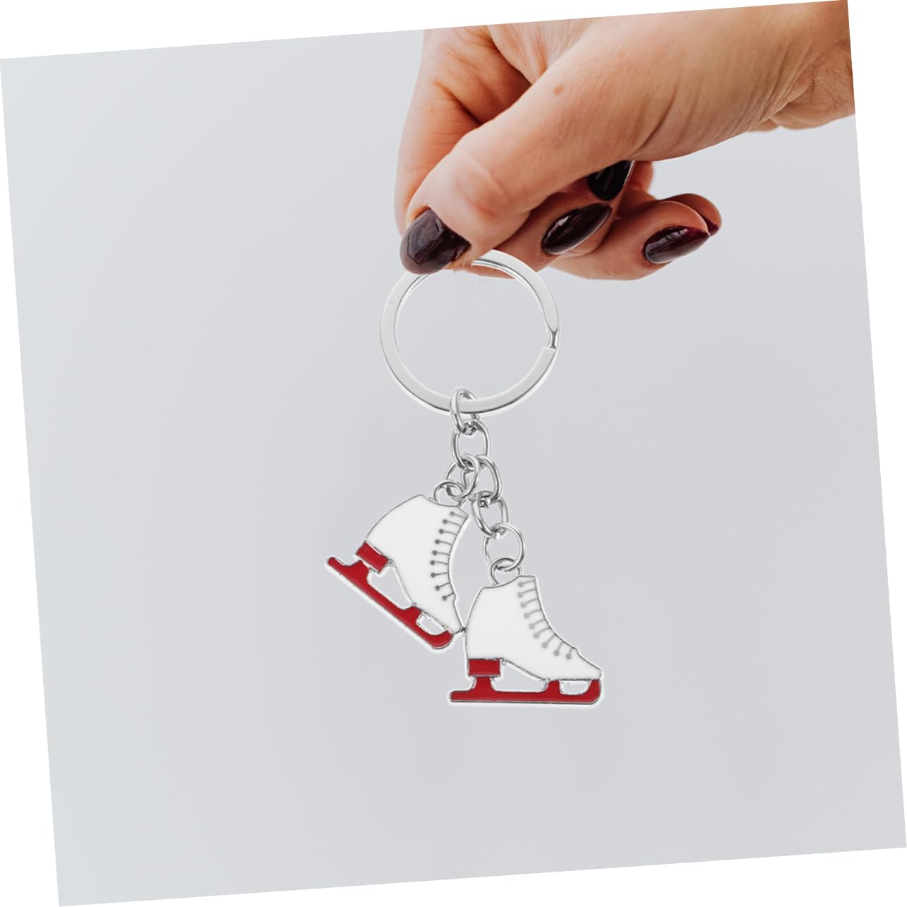 MILISTEN 3-Piece Skate Keychain Set - Mini Ice Skate Keychains, Novelty Metal Key Holders with Boot Keychain - Perfect for Skaters, Winter Sports Enthusiasts & Gift Giving