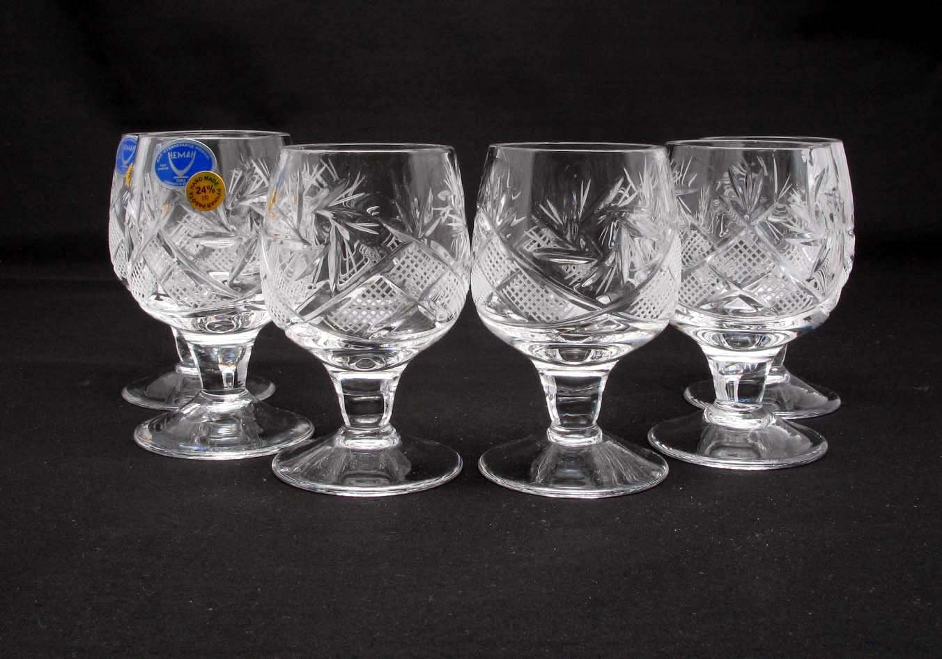 Premium Russian Vodka Set - 12 Oz European Cut Crystal Carafe Decanter & 6 Short Stem Crystal Shot Glasses - Luxury Barware for Home Entertaining, Parties & Gifts