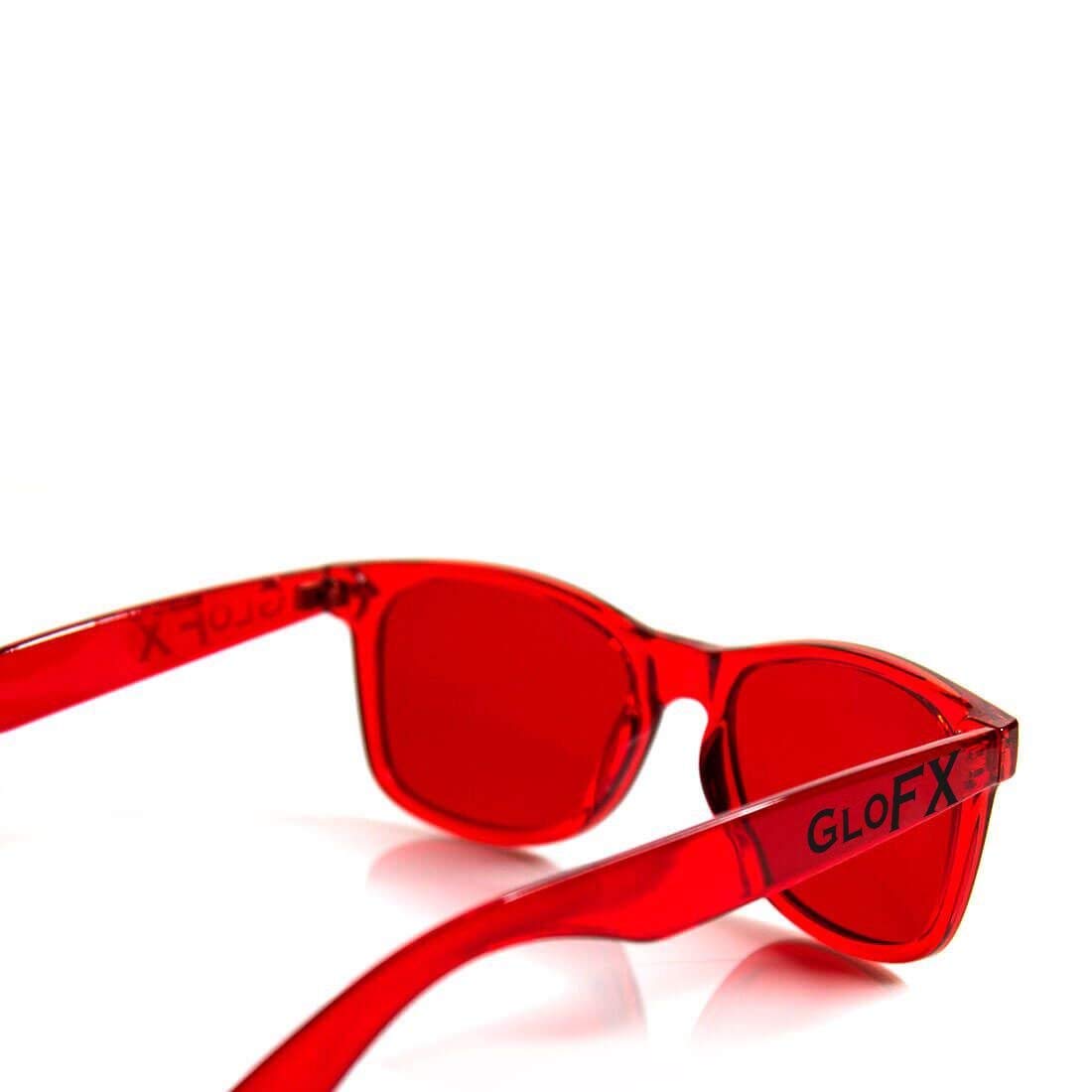 Red Color Therapy Glasses by GloFX - Enhance Strength, Power & Confidence | Mood-Boosting Eyewear for Meditation, Relaxation & Stress Relief