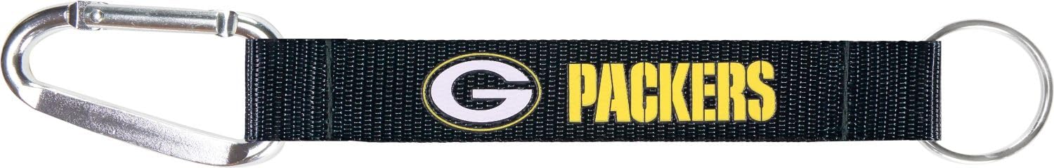 Aminco NFL Unisex-Adult Carabiner Lanyard Keychain - Durable Sports Team Badge Holder for Keys, ID Cards & Work Badges - Perfect for Football Fans, Office Use & Game Day Accessories