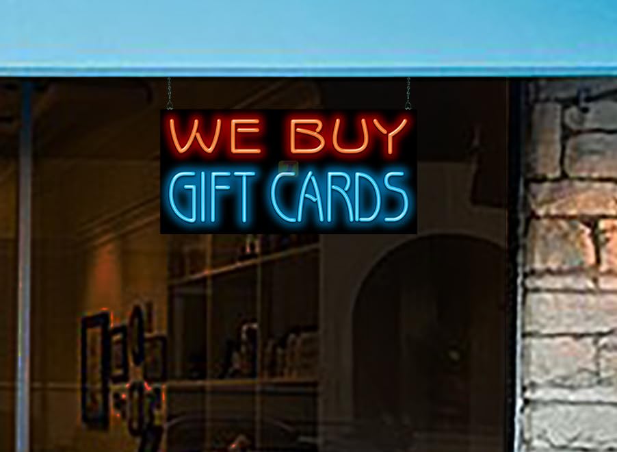 Buy Gift Cards Neon Sign - Custom LED Wall Decor for Home, Office & Retail Stores - Perfect for Parties, Events & Business Advertising