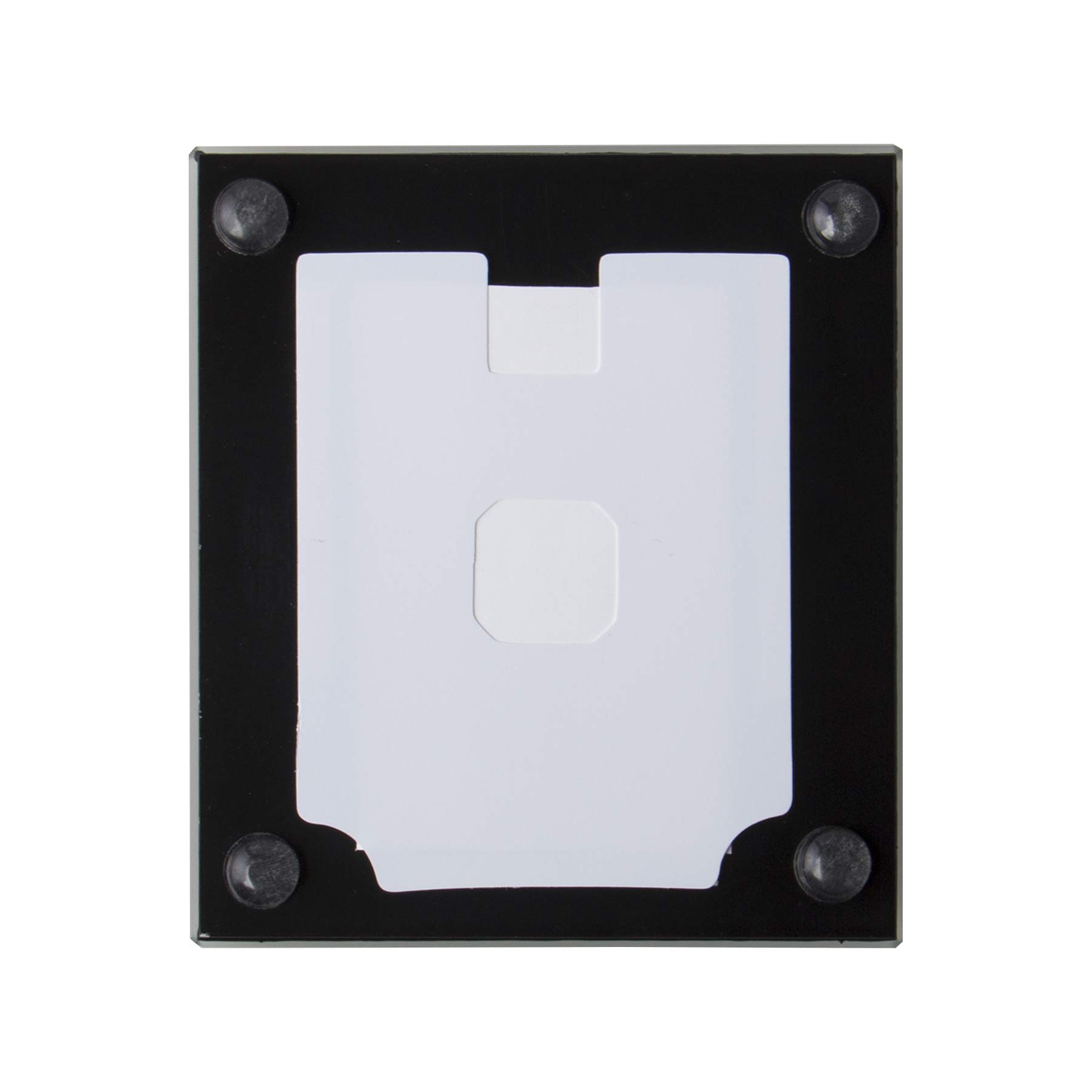 Black Glass Photo Coasters Set of 4 - Elegant Drink Protectors for Coffee Tables, Weddings & Home Decor