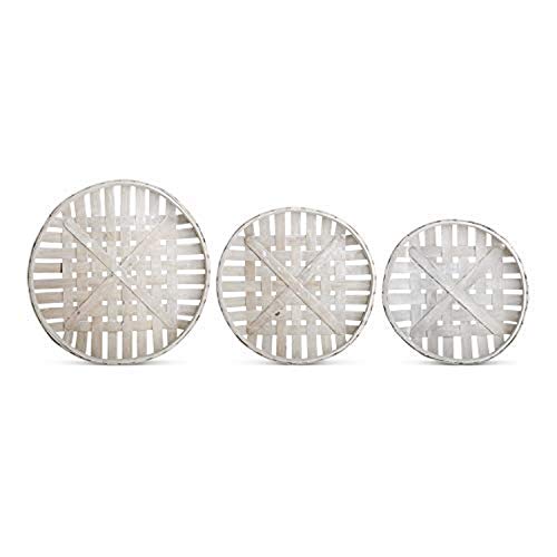 Set of 3 Rounded Rectangular Dark Brown Nesting Trays (Grad Sizes)