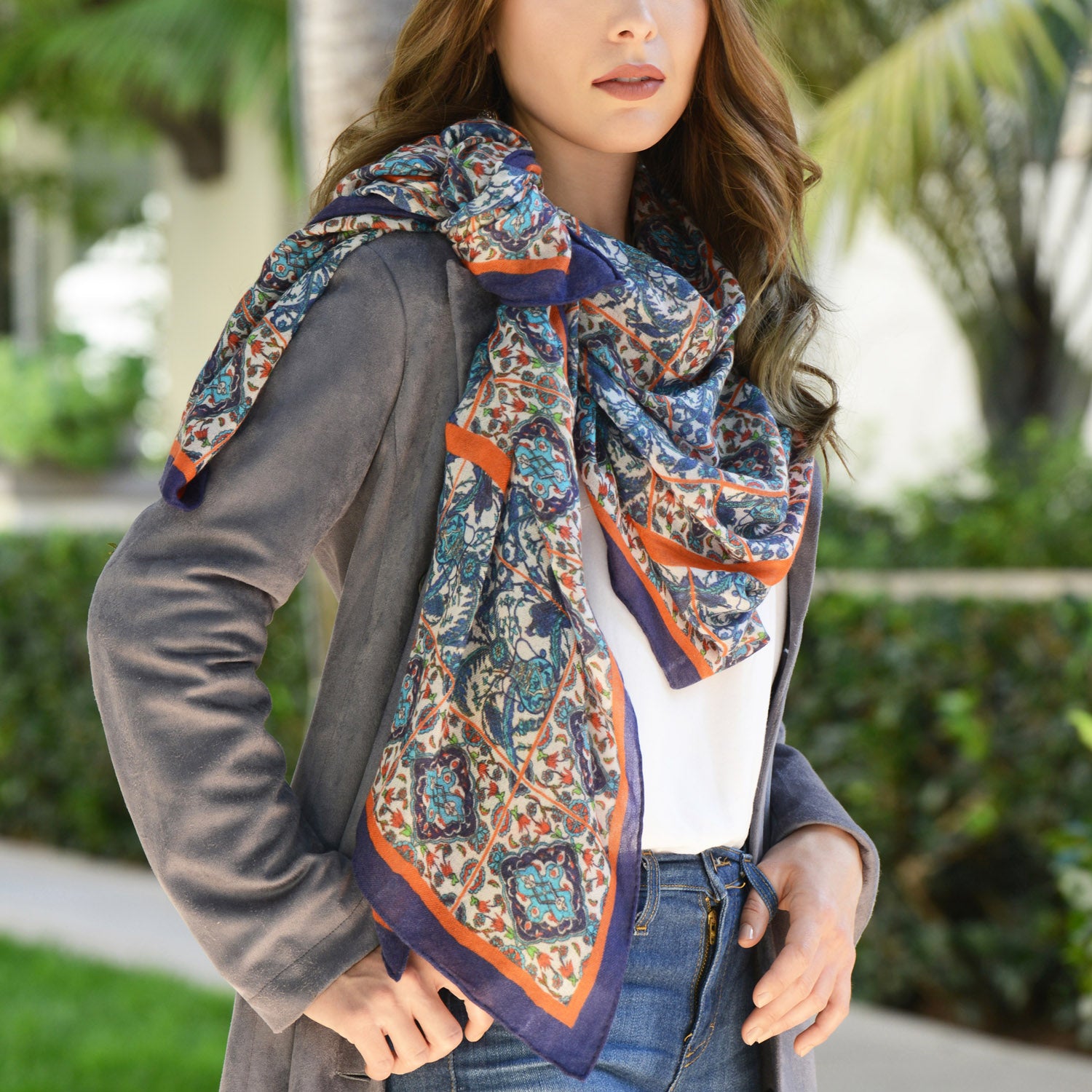 Luxury Istanbul Long Cashmere Scarf - Soft Winter Wrap for Women & Men - Perfect for Travel, Office & Cold Weather Fashion Accessory