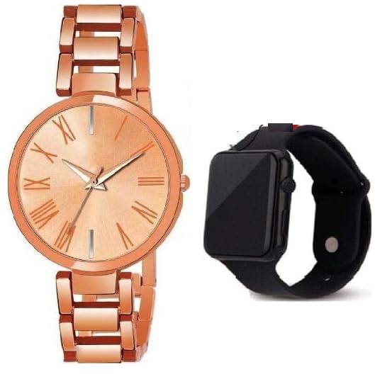 Elegant Women's Combo Watches Set (SR-490 AT-4901) - Pack of 2 Fashionable Timepieces for Casual & Office Wear