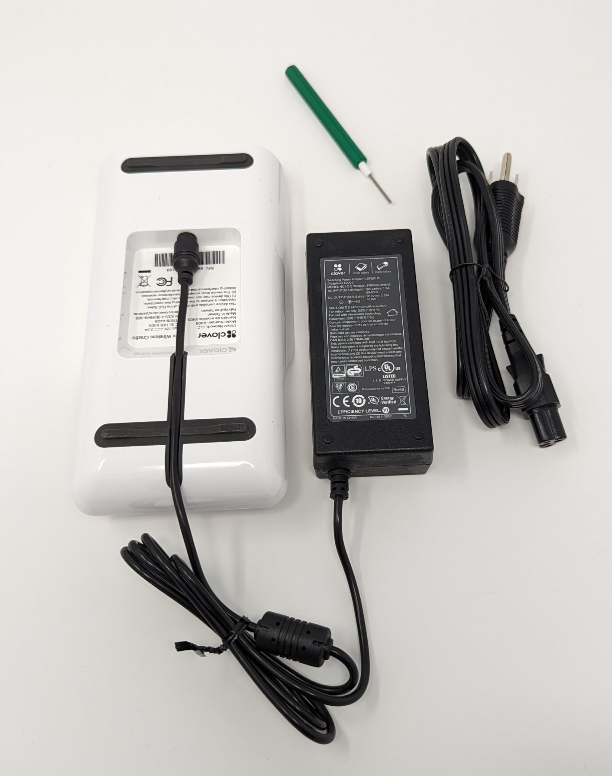 Clover Flex Gen 3 Charging Cradle Kit - Portable Charging Station for Clover POS System | Perfect for Restaurants, Retail Stores & Mobile Businesses