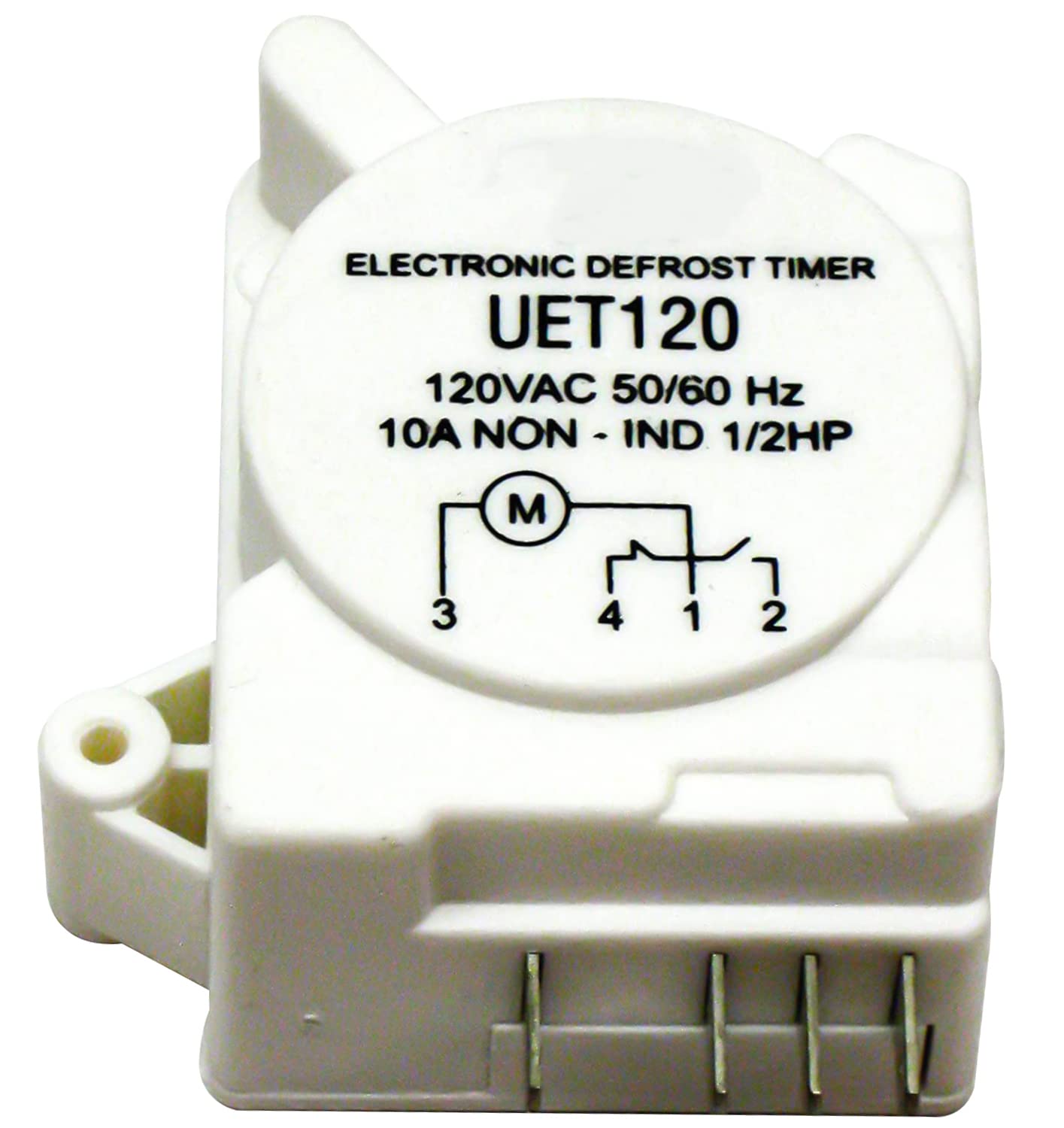 UET120 SUPCO Refrigerator Defrost Timer Control - 120V Electronic Replacement Part for Home Appliances | Perfect for Fridge Repair & Maintenance