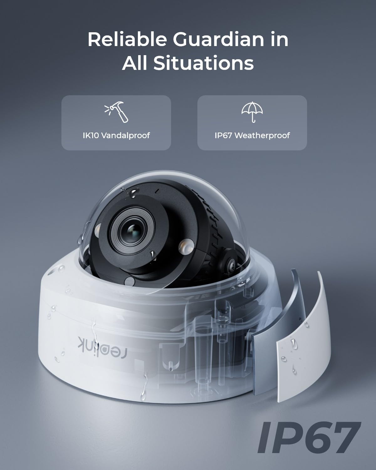 REOLINK RLC-540A 5MP Outdoor PoE Security Camera - 2.8mm Lens, 130° View Angle, IK10 Vandal Proof, Smart Motion Detection, Color Night Vision, 2-Way Audio, IP67 Weatherproof - Ideal for Home Surveillance, Business Security & Property Monitoring