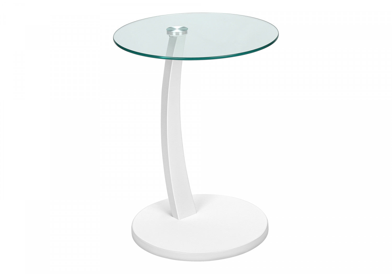 Modern White Arell Side Table - Nightstand, Living Room Accent Table, Bedside End Table for Small Spaces - Perfect for Bedrooms, Apartments & Dorm Rooms